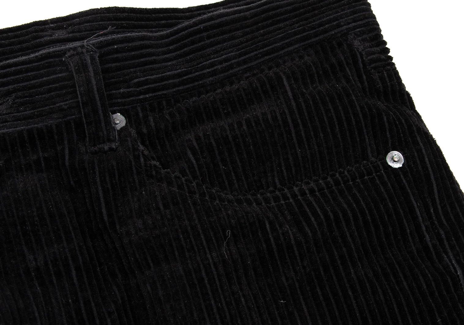 Issey Miyake Corduroy Straight Pants in Black, Size XL Size US 38 / EU 54 - 4 Thumbnail