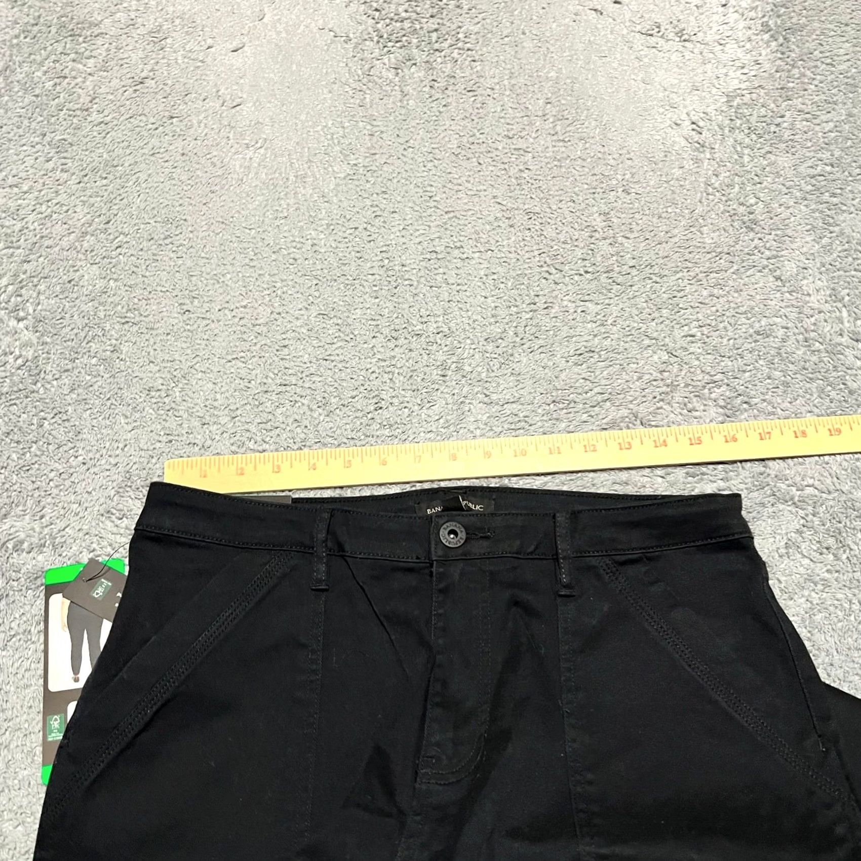 Banana Republic Banana Republic Pants Womens 12 Black High Rise Twill Ankle Office Casual Chino Size 34" / US 12 / IT 48 - 7 Thumbnail