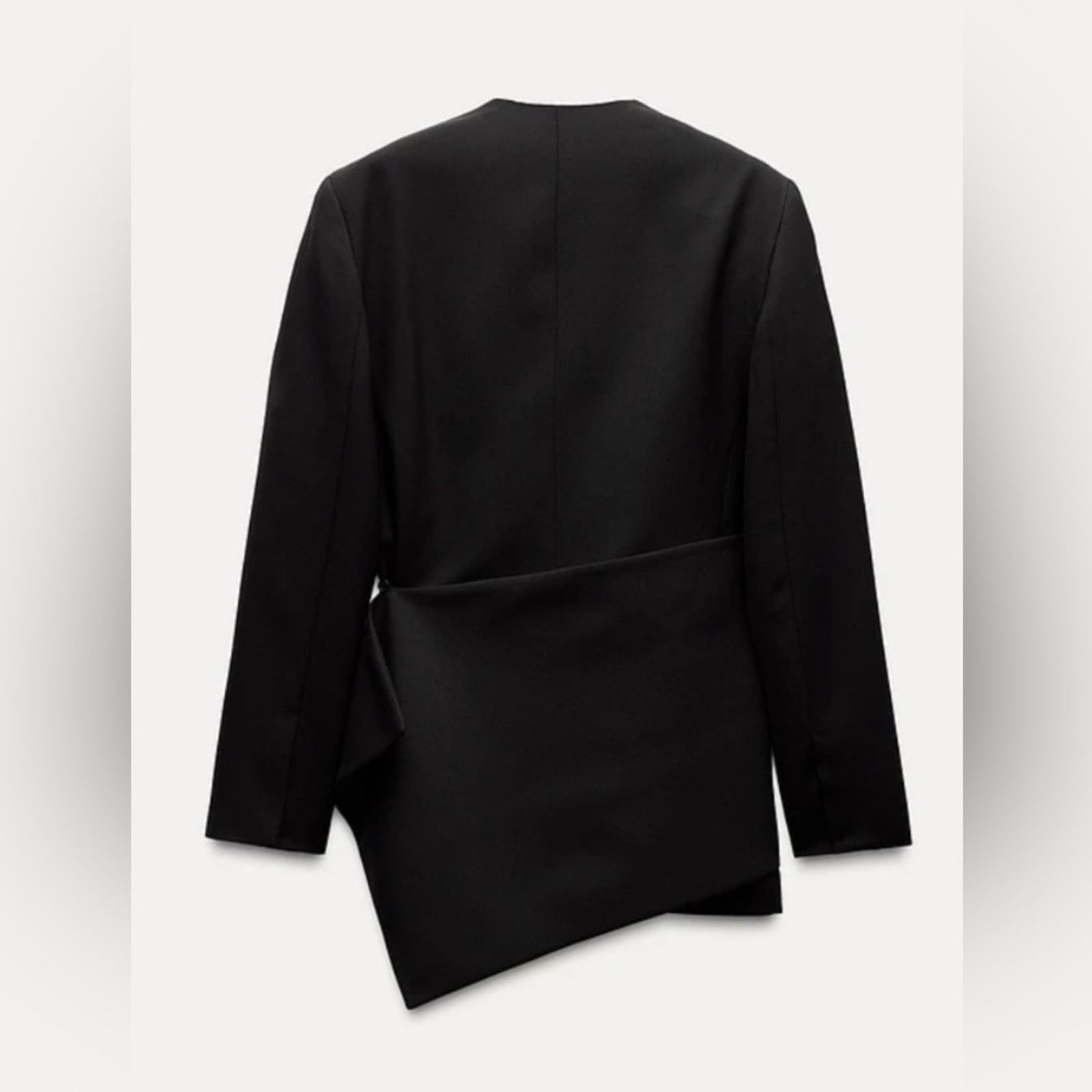 Zara Nwt-Zara- SCARF BLAZER ZW COLLECTION-Large Size L / US 10 / IT 46 - 4 Thumbnail