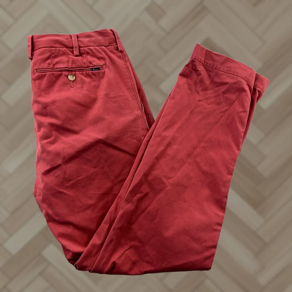 Polo Ralph Lauren Polo Ralph Lauren Slim Chino Pants Men 32x30 Beige Pink Chino Slimming Pants Mens Size US XS / EU 42 / 0 - 1 Thumbnail
