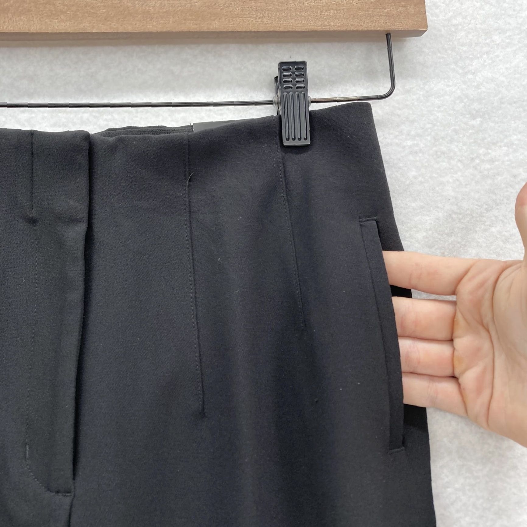 Express VINTAGE? No. Express Pants Womens XS Black Ankle High Rise Stretch Slim Work Office Career Size 26" / US 2 / IT 38 - 3 Thumbnail