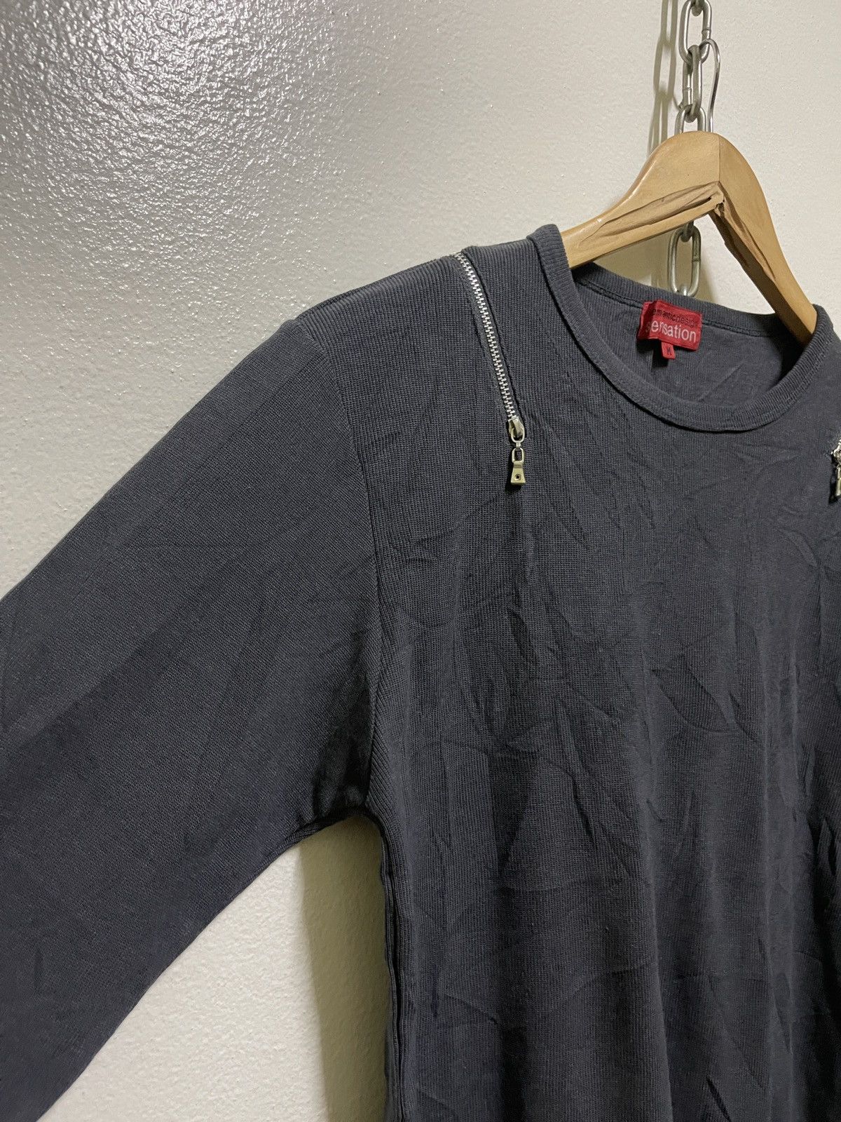 Japanese Brand Semantic Design Sensation Zipper Long Sleeve Size US M / EU 48-50 / 2 - 2 Thumbnail