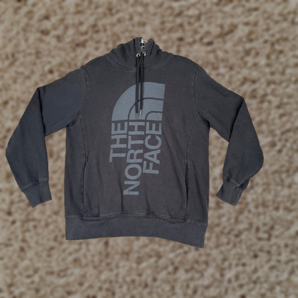 The North Face The North Face Hoodie Women S Black Pullover Pockets Cotton Blend Logo Crew Neck Sweatshirt Activewear Size S / US 4 / IT 40 - 1 Thumbnail