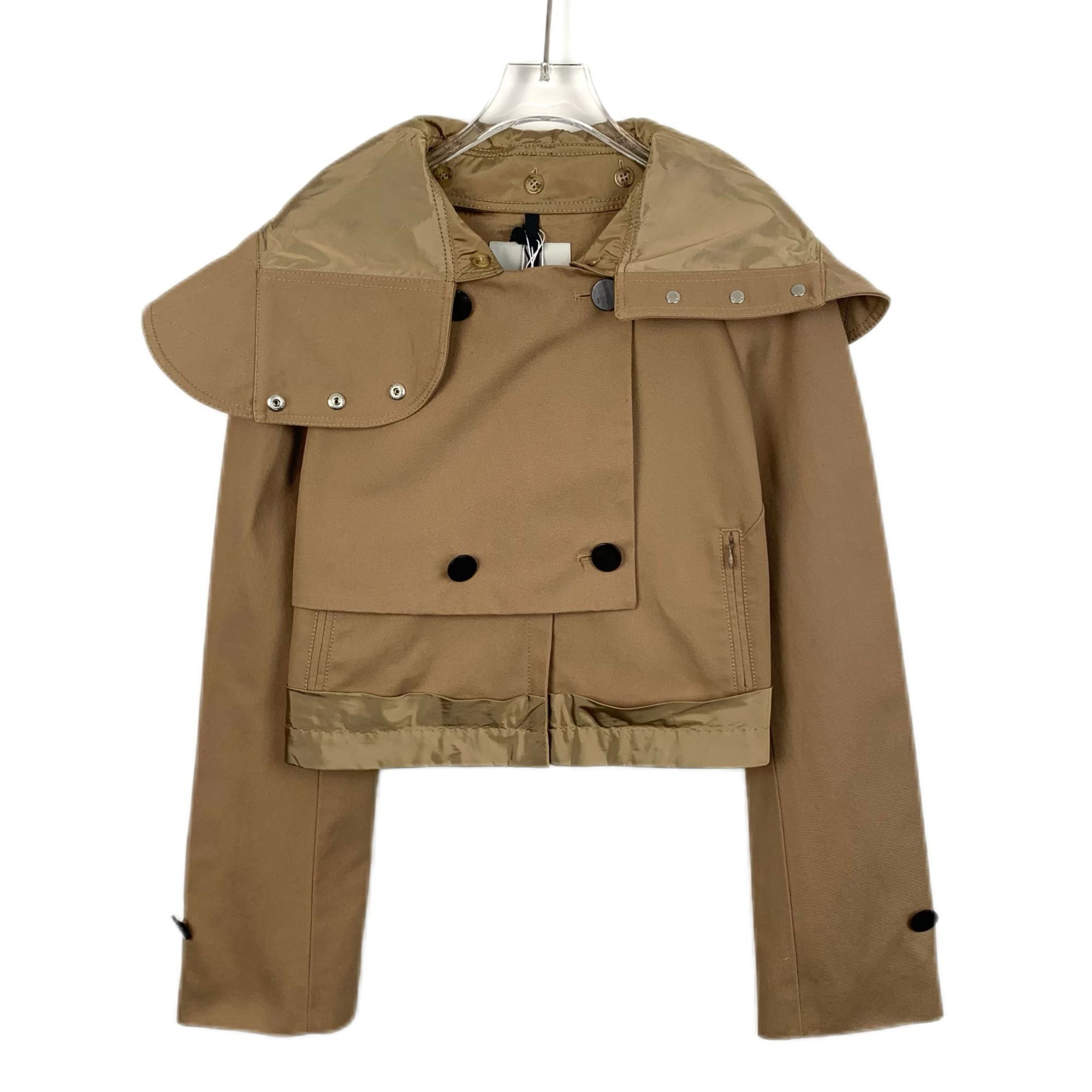 Moncler [Moncler] Brown Hooded Short Trench Coat 1 (S) Size S / US 4 / IT 40 - 1 Thumbnail