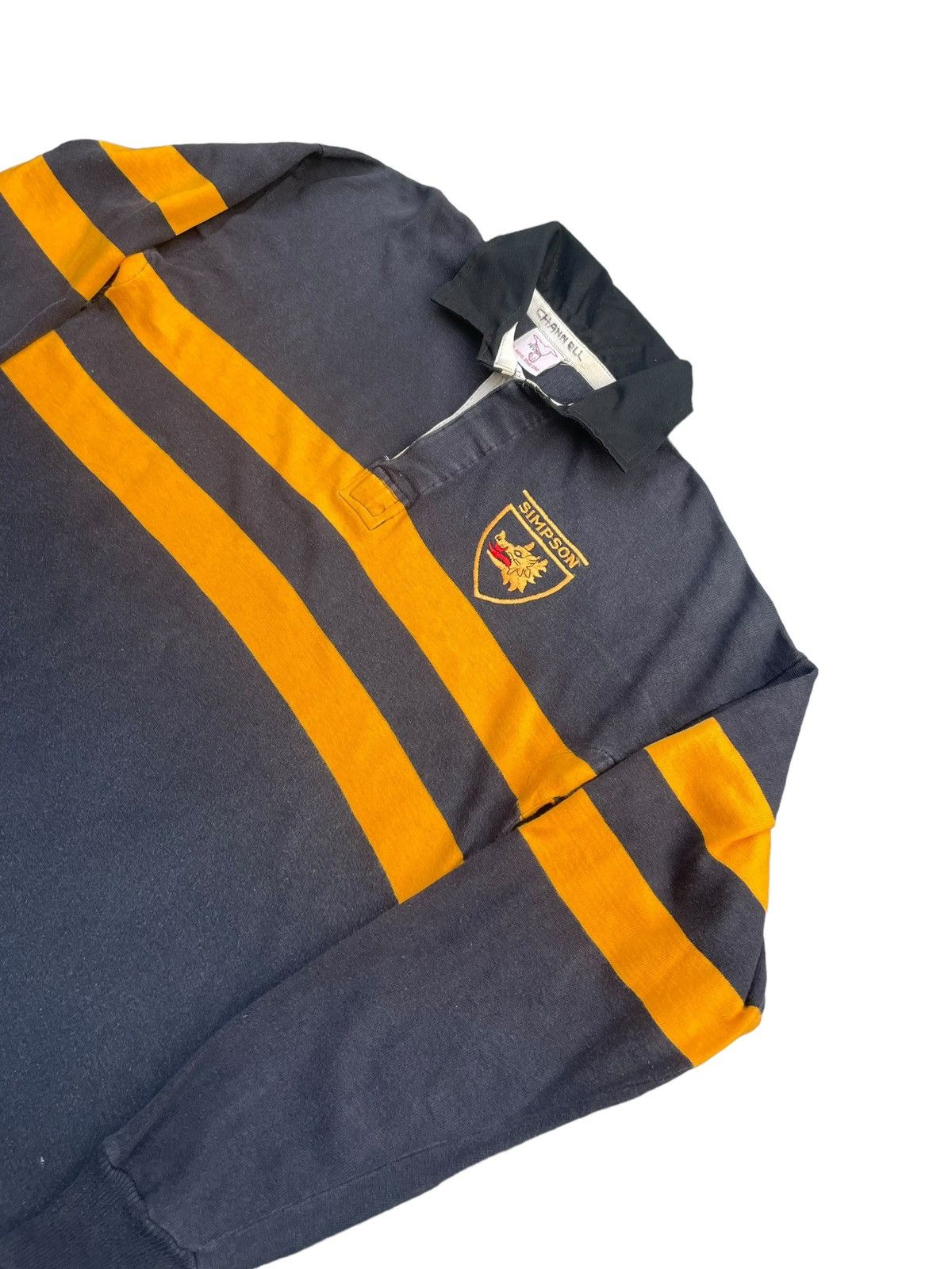 Canterbury of New Zealand × Vintage Vintage Simpson Rugby Polo Tshirt Size US L / EU 52-54 / 3 - 2 Thumbnail