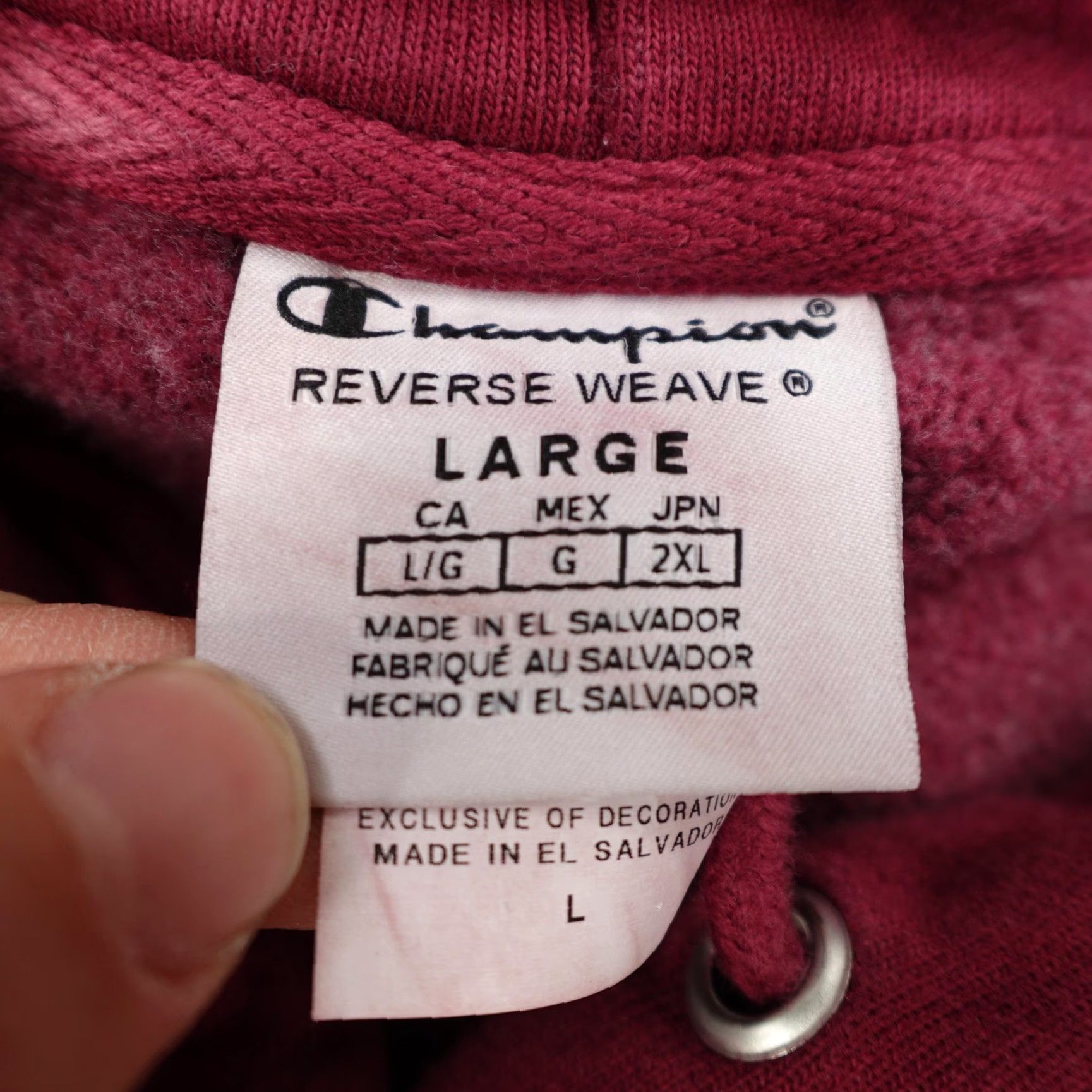 Champion Champion Reverse Weave Hoodie Mens Large Red Tie Dye YMCA Sweatshirt Pullover Size US L / EU 52-54 / 3 - 7 Thumbnail