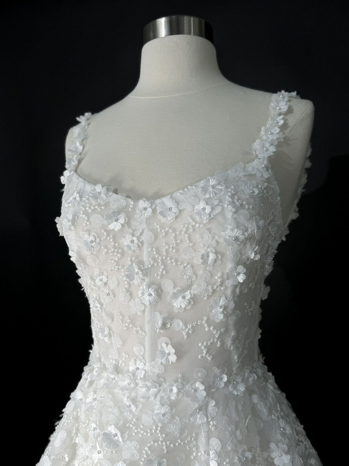 Other Brand New US 6 Embroidery lace Anna Augusta Bridal Gown Size M / US 6-8 / IT 42-44 - 3 Thumbnail