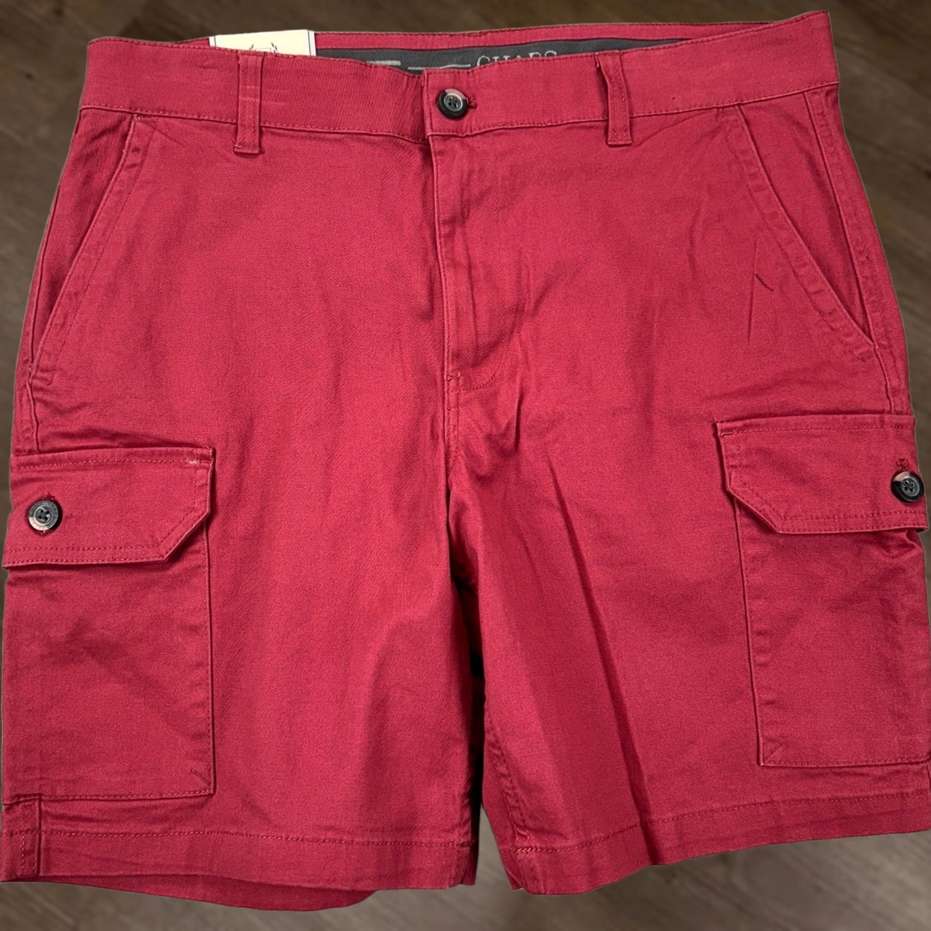 Chaps Chaps Cargo Shorts Men 34 Red Relaxed Flat Front Pockets Button Casual Summer Outdoor Size US 36 / EU 52 - 1 Thumbnail