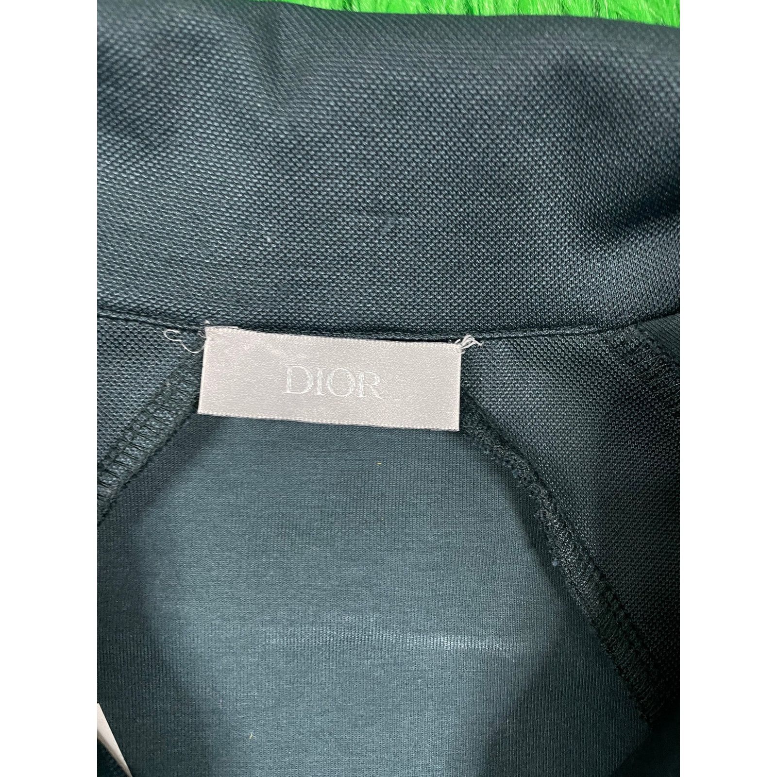 Dior Dior Small Logo Zip Up Turquoise Medium Used Size US M / EU 48-50 / 2 - 2 Thumbnail