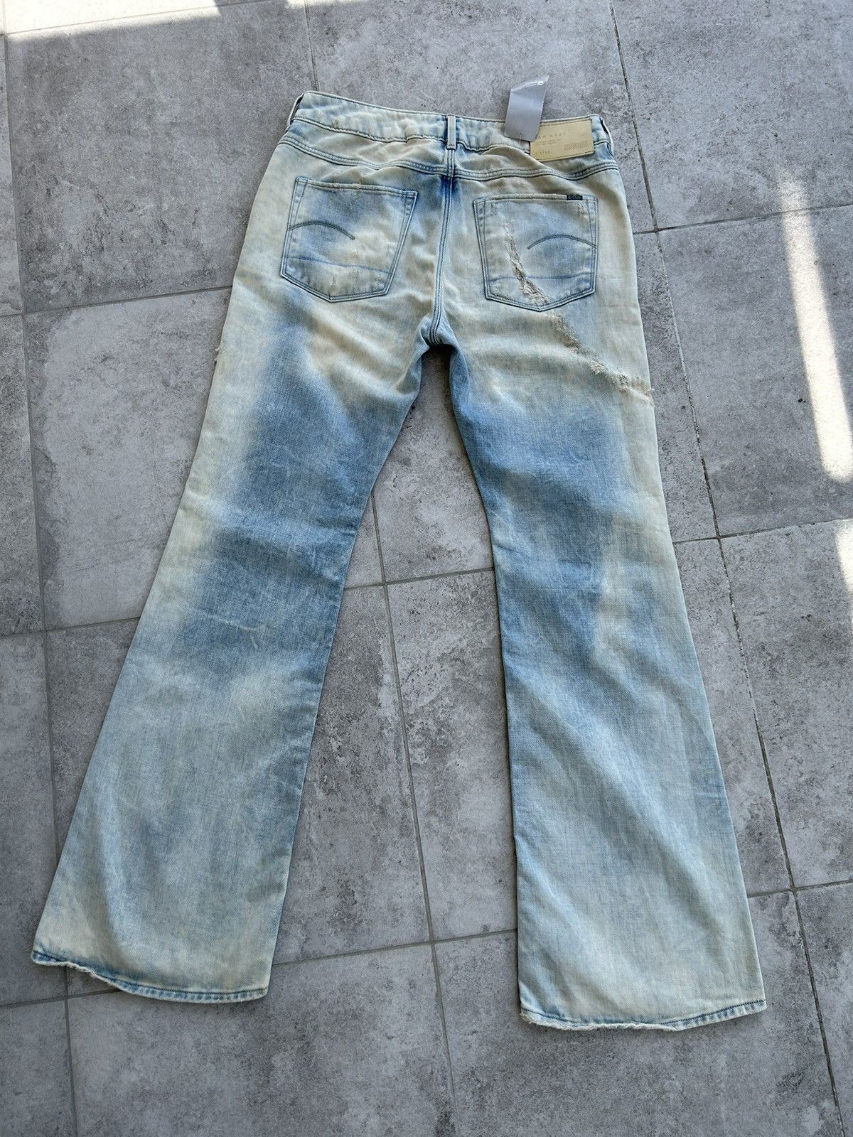 G-Star G Star Raw 3301 Boot Cut Exclusive Denim Pants Jeans Stretch Size US 32 / EU 48 - 10 Thumbnail
