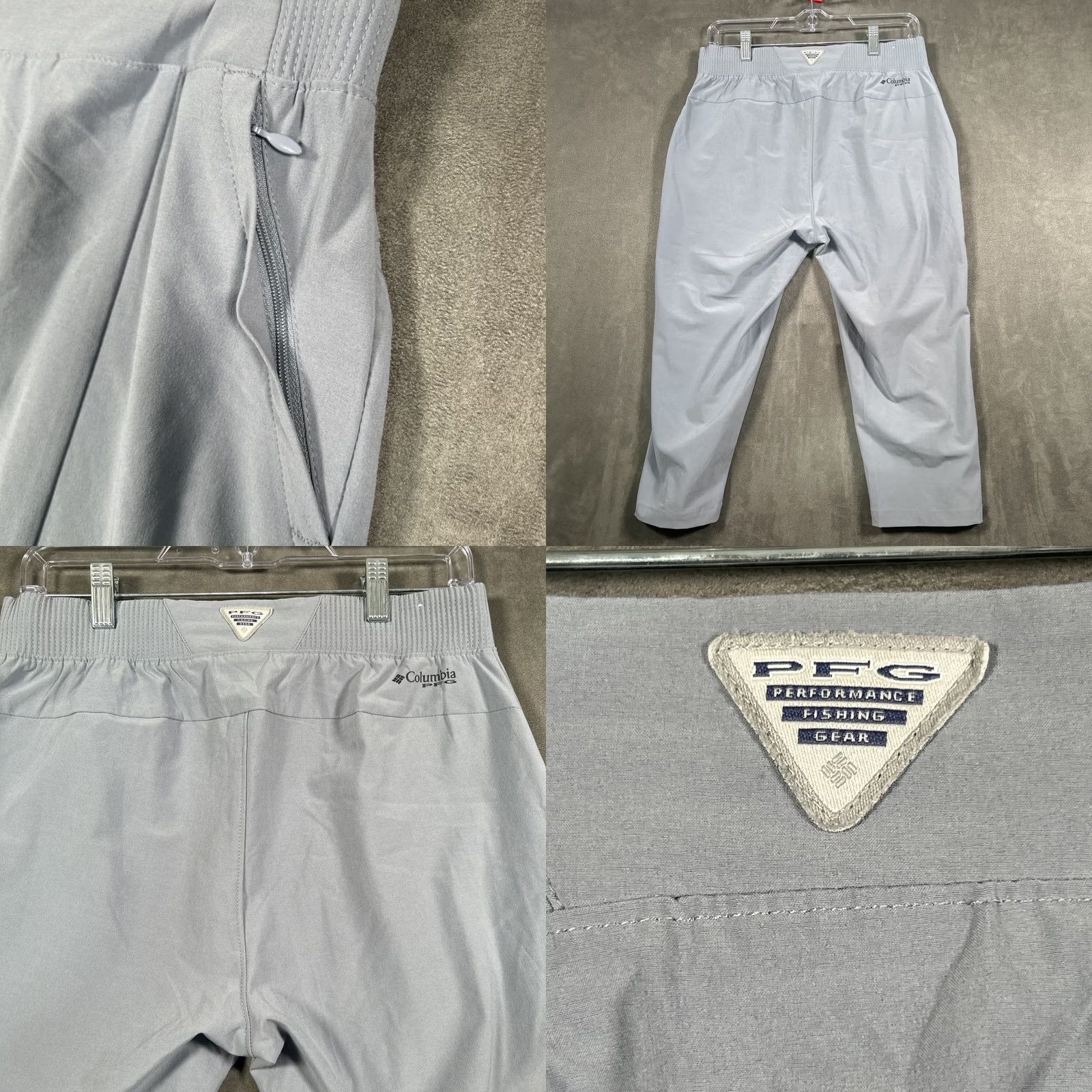 ROAMER Columbia PFG Tidal Roamer II Stretch Pants Womens S Light Gray Outdoor Fishing Size 28" / US 6 / IT 42 - 8 Thumbnail