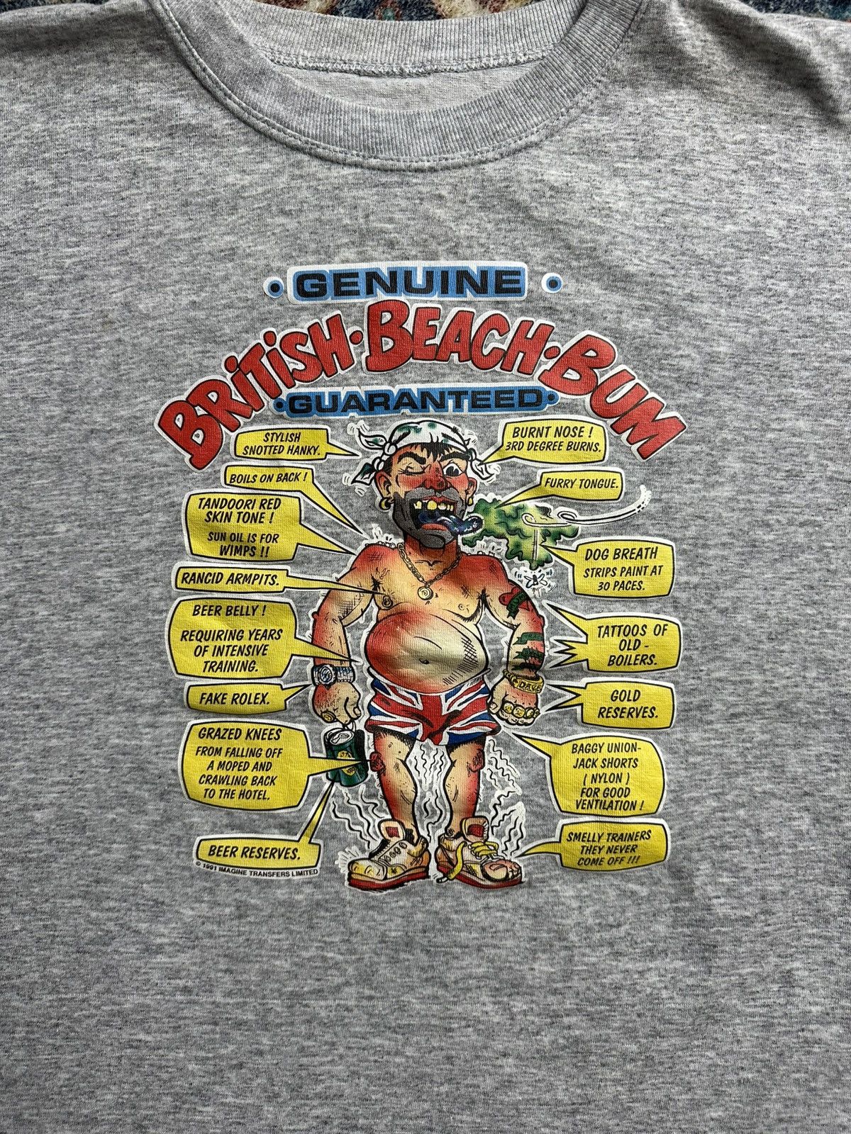 Vintage Vintage 1980s British Beach Bum T-shirt Large Size US L / EU 52-54 / 3 - 4 Thumbnail