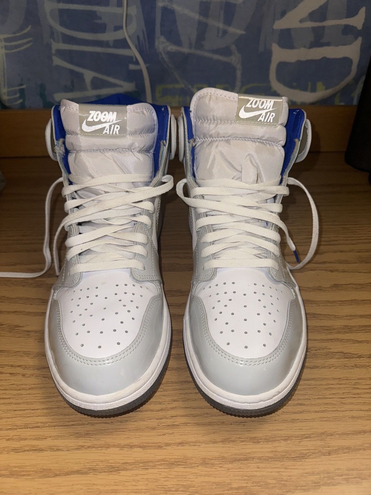 Nike Nike Air Jordan 1 High Zoom Racer Blue Size US 13 / EU 46 - 5 Thumbnail