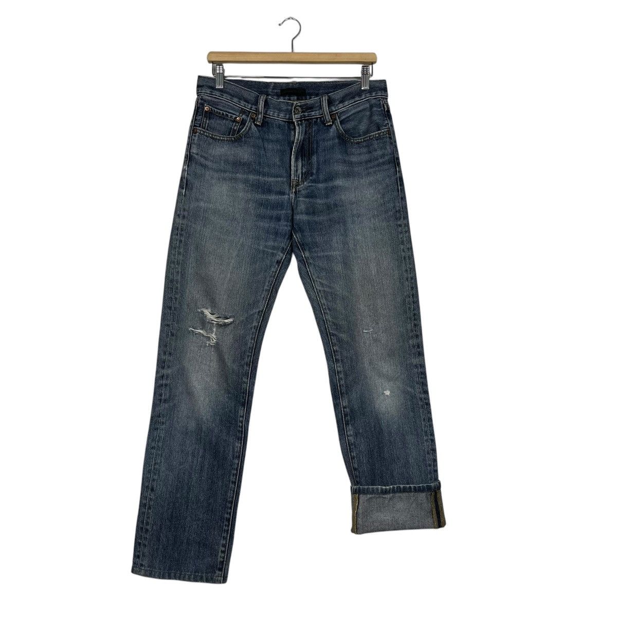 Japanese Brand Vintage Japanese Designer Distressed Denim Size 32" / US 10 / IT 46 - 11 Thumbnail