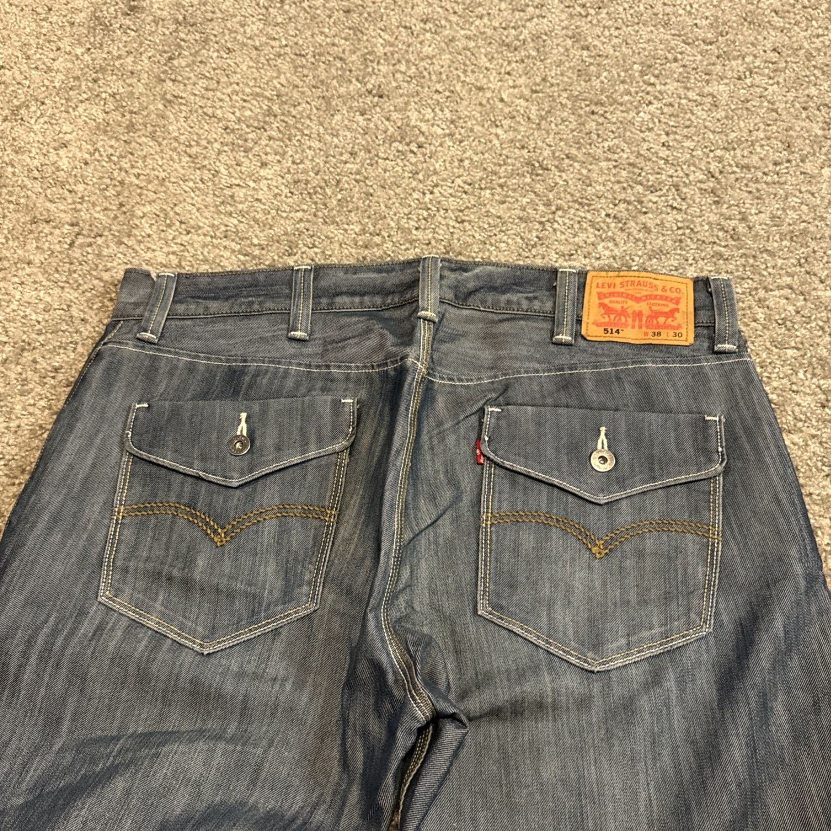 Levi's Levi’s 514 Light Wash Denim Jeans 38x30 Straight Leg Men Blue Pockets Regular Size 38 30 Inseam Size US 38 / EU 54 - 6 Thumbnail