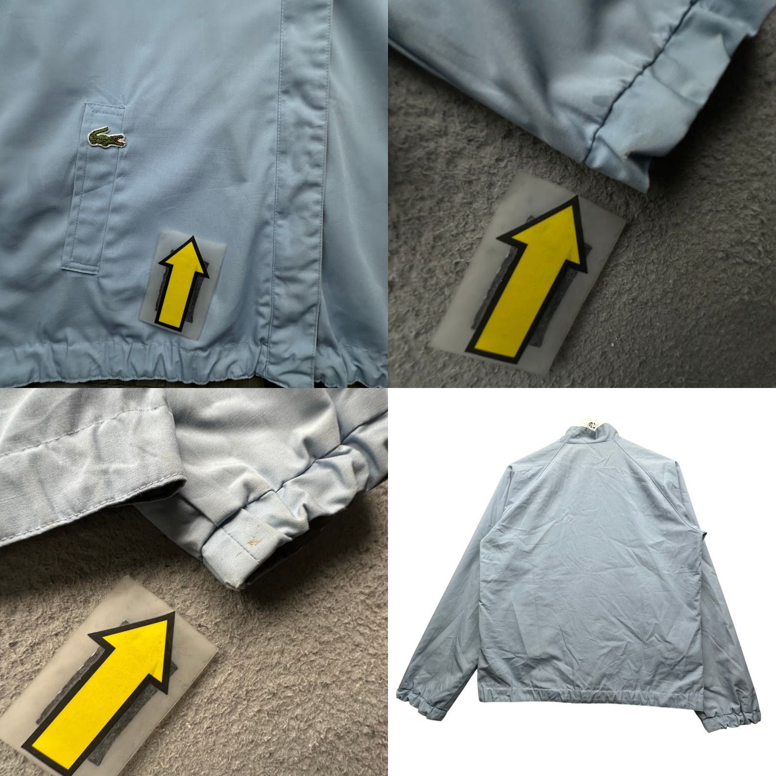 Lacoste VINTAGE Lacoste Jacket Reversible Nylon Polyester Blue Green 80s Mens Small Size US S / EU 44-46 / 1 - 8 Thumbnail