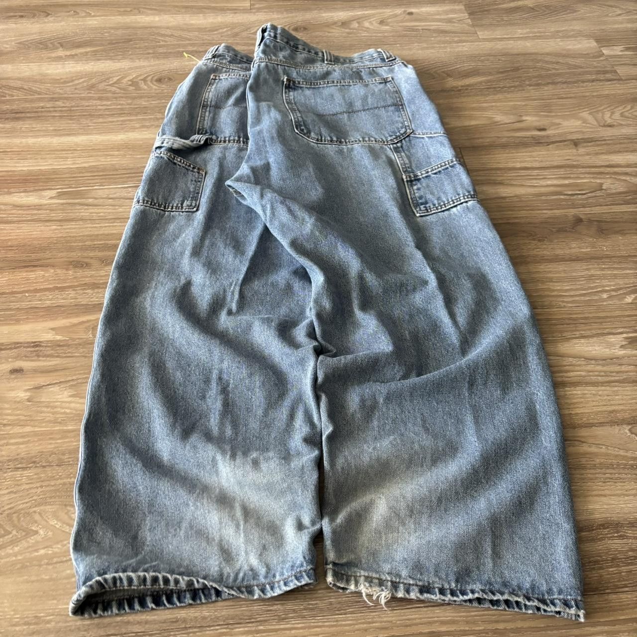 Japanese Brand Crazy Vintage Y2K/2000s Baggy Light Wash Skater Style Carpenter Denim Jeans! 42x30 Size US 42 / EU 58 - 4 Thumbnail