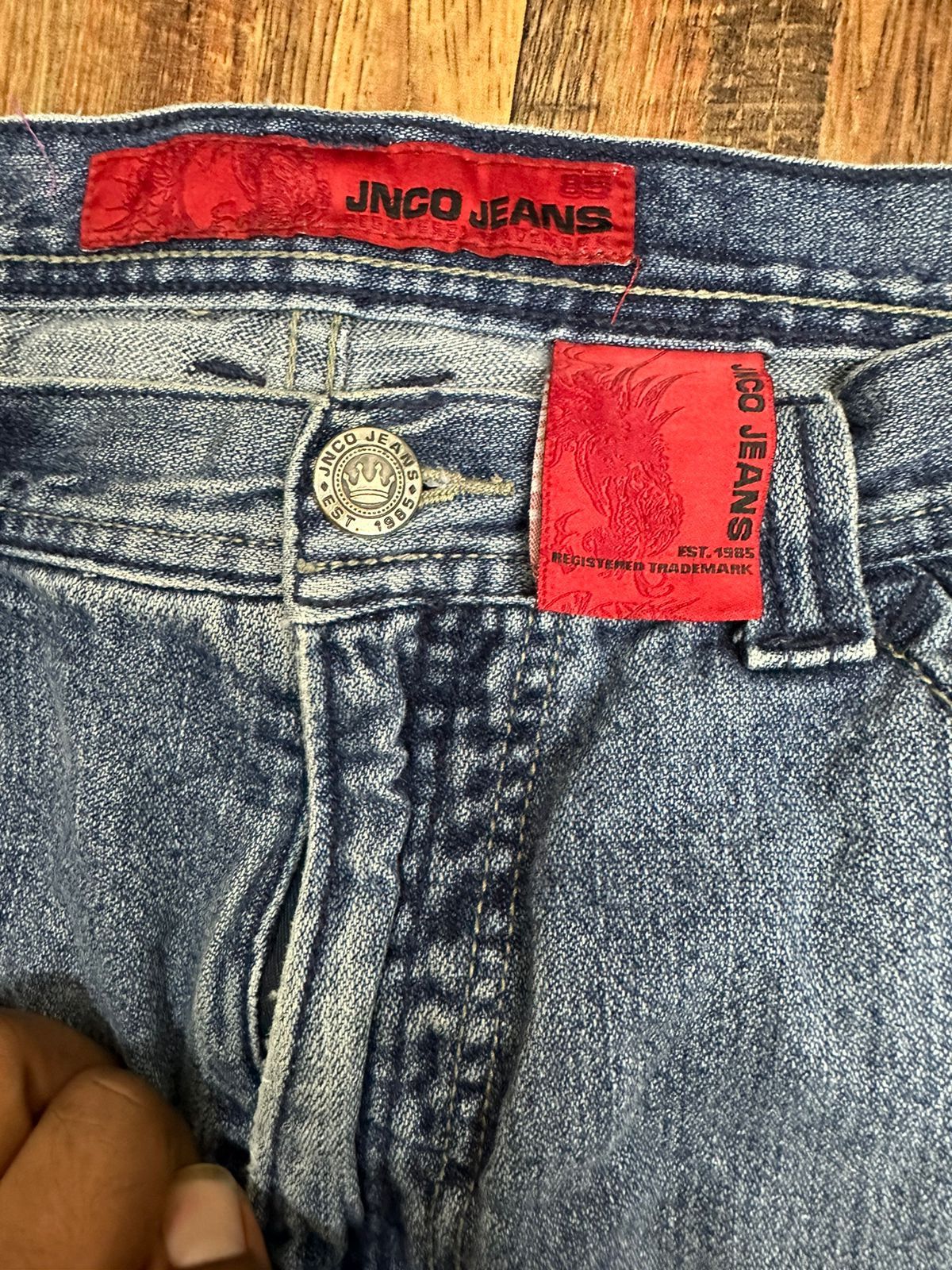 JNCO × Vintage Rare Vintage Jnco Eagle wings baggy Jean's. Size US 32 / EU 48 - 10 Thumbnail