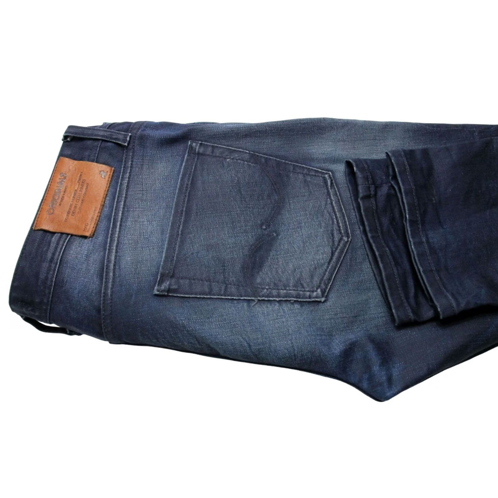 Jack & Jones JACK & JONES Slim Fit / Tim Jeans Men's W36/L34 Whiskers Faded Denim Blue Jeans Mens W36/L34 Blue Slim Fit Denim Size US 36 / EU 52 - 5 Thumbnail