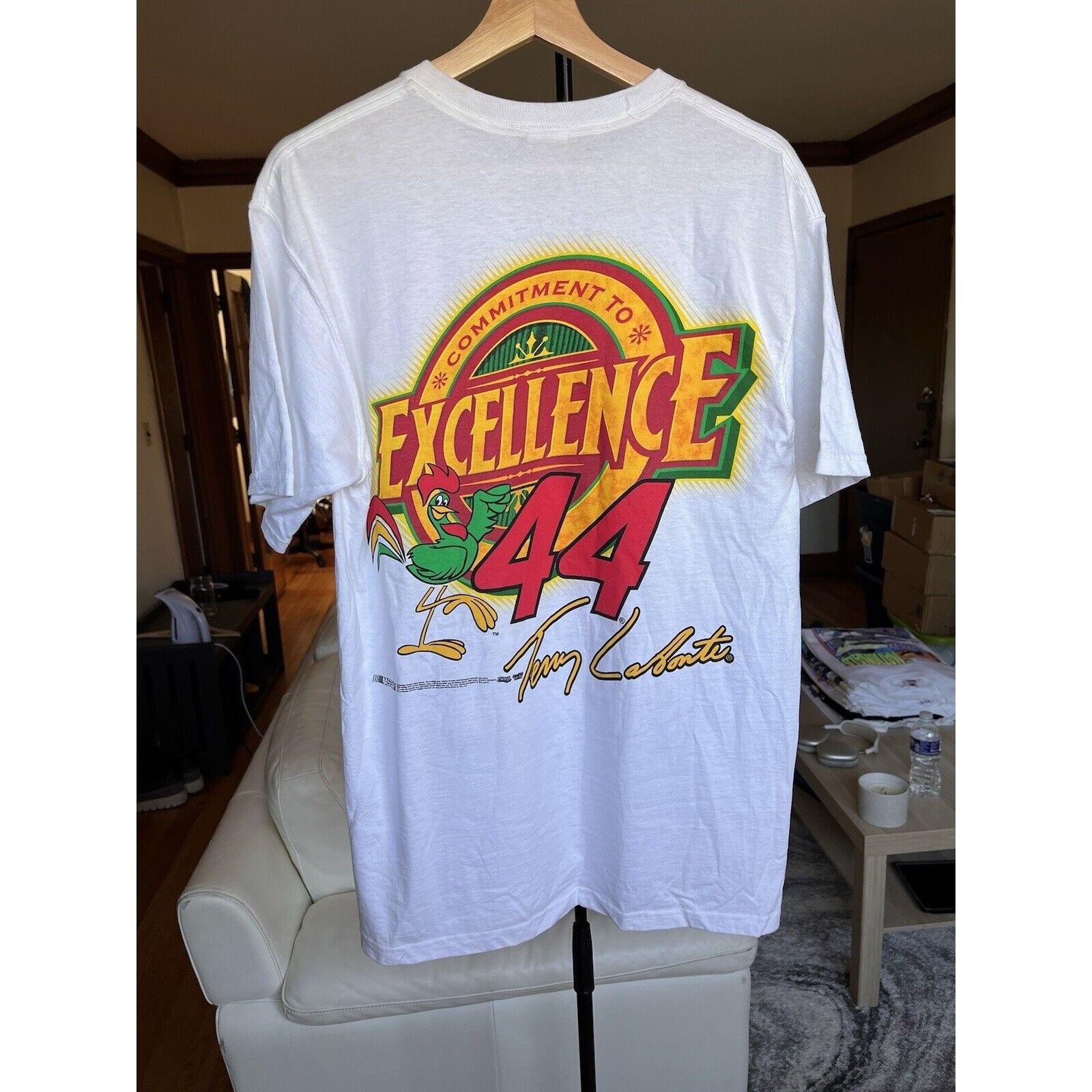 NASCAR VINTAGE NASCAR TERRY LABONTE #44 KELLOGS CORN FLAKES TEE 90S Size US M / EU 48-50 / 2 - 4 Thumbnail