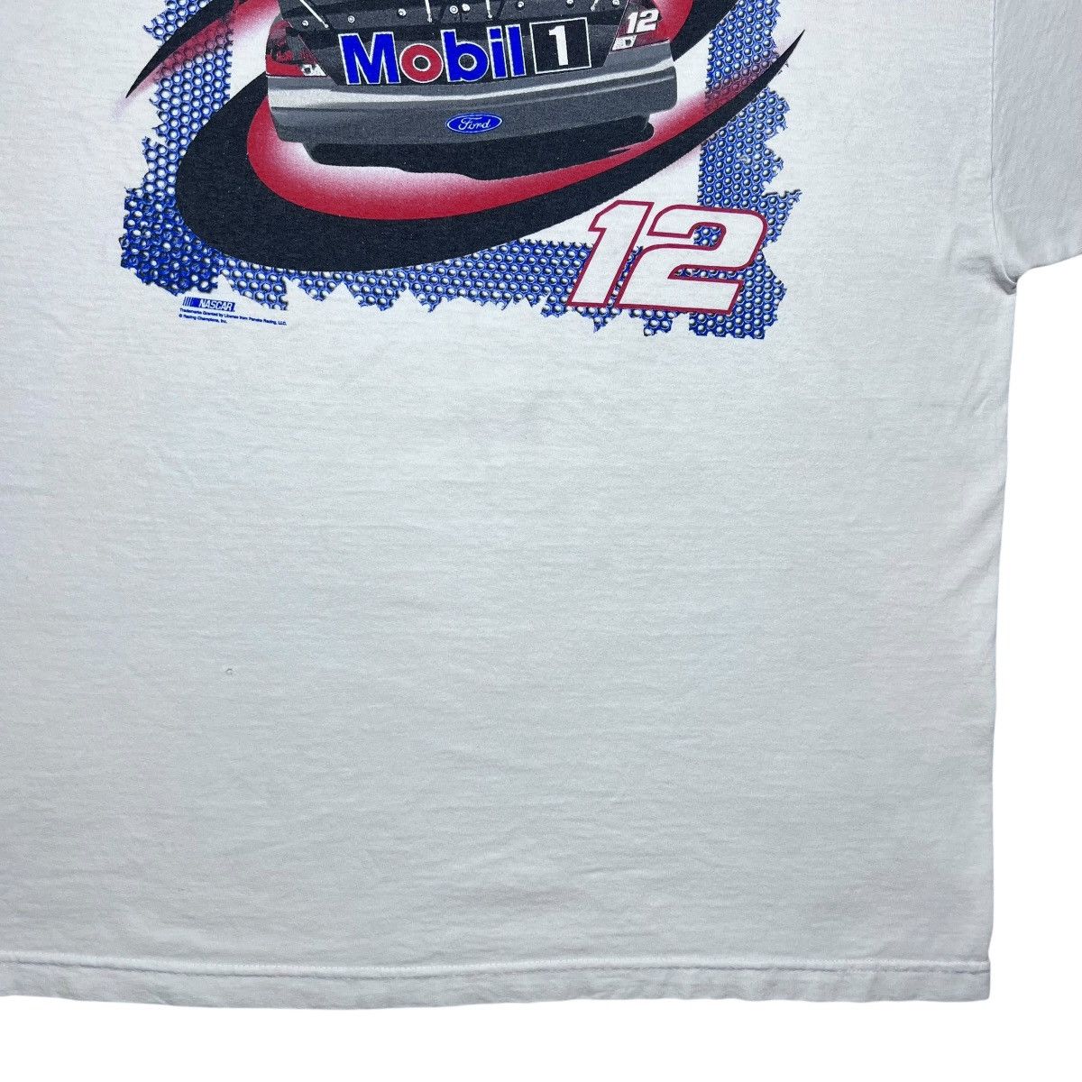 NASCAR 1990s Nascar Jeremy Mayfield Mobil Double Sided Graphic Tee Size US XXL / EU 58 / 5 - 14 Thumbnail
