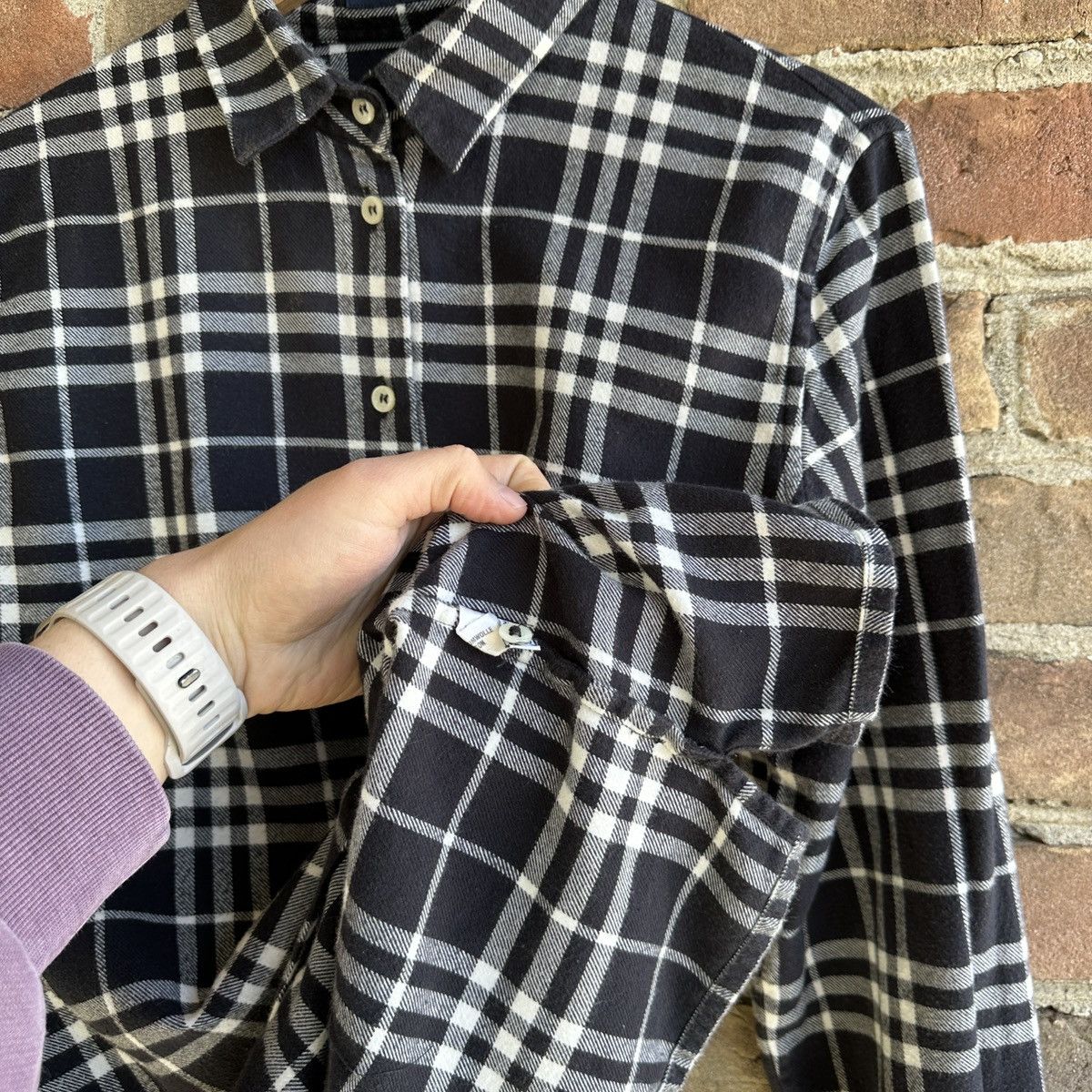 Burberry Vintage Burberry London Flannel Nova Check Shirt Button Up M Size M / US 6-8 / IT 42-44 - 9 Thumbnail