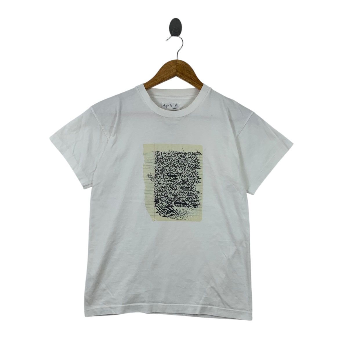 agnes b. Vintage AGNES. B PARIS Martin Wong Poem Footprints Tee Size S / US 4 / IT 40 - 1 Thumbnail