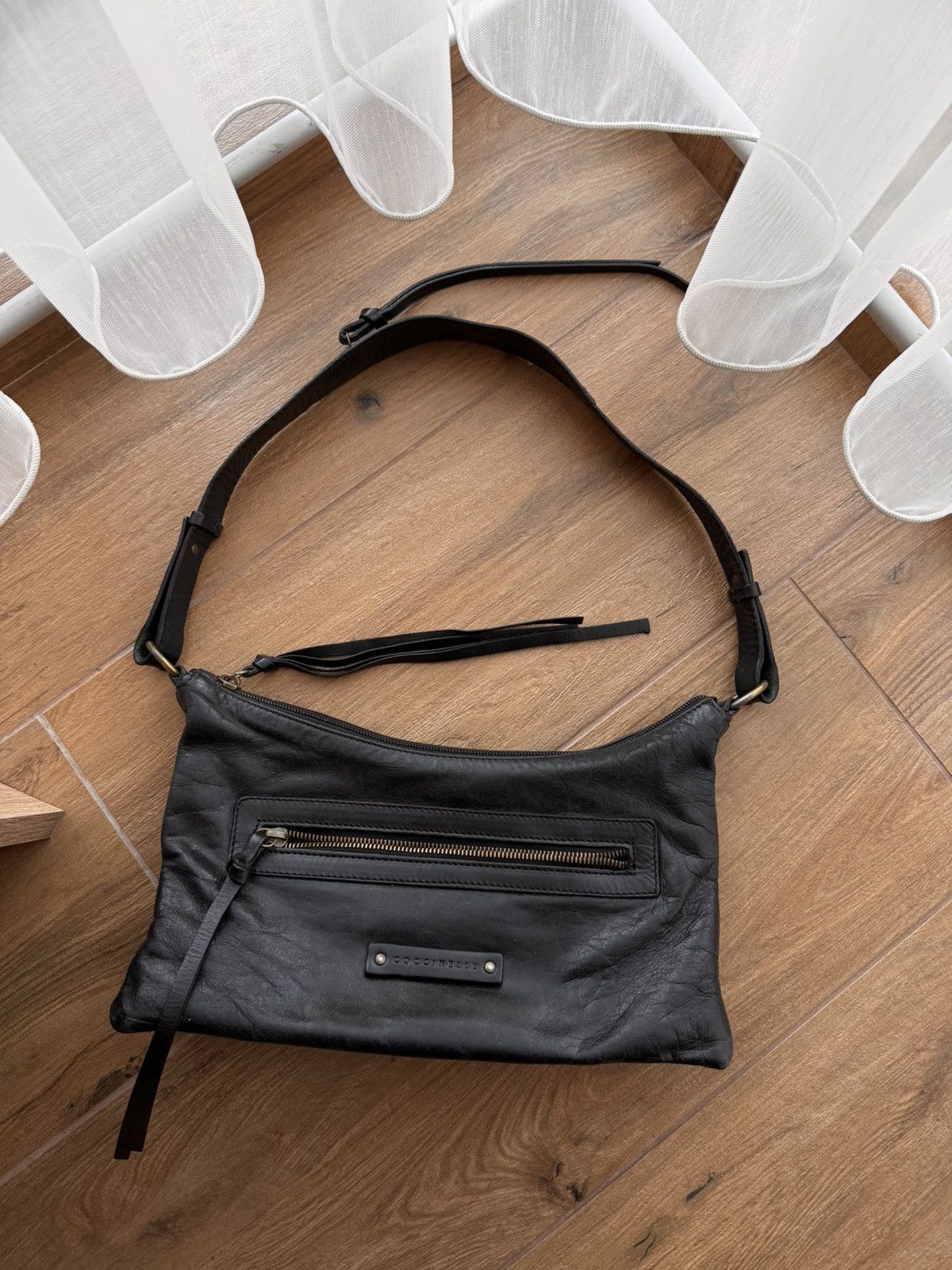 Cucciolo × Vintage Vintage Coccinelle Black Leather Small W’ Handbag Size ONE SIZE - 2 Thumbnail