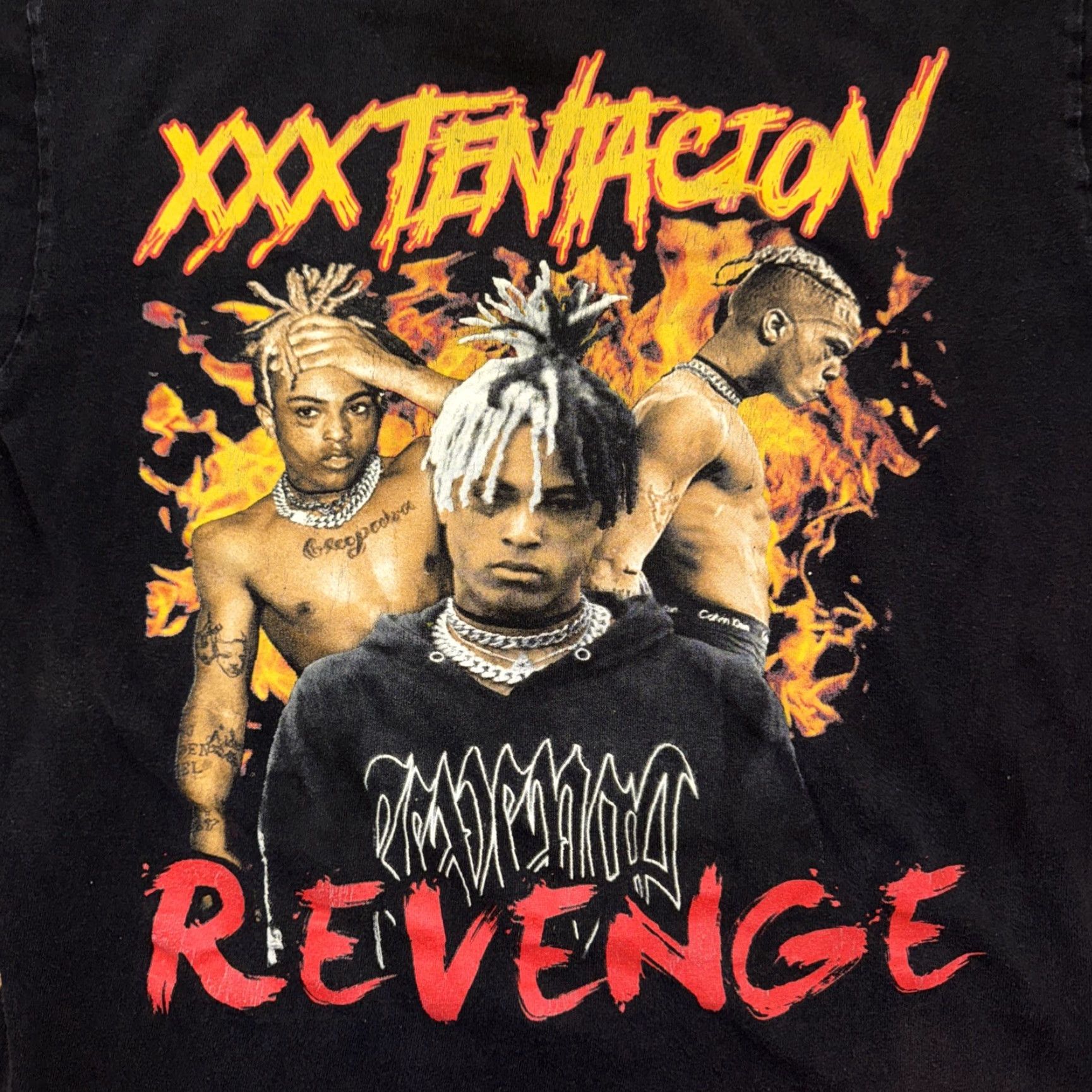 Revenge XXXTentacion “Revenge” Graphic T-Shirt – Hip Hop Tee Black Medium Men Shirt XX Tentacion Revenge Rap Tee 2010s Memorable Artwork Size US M / EU 48-50 / 2 - 2 Thumbnail
