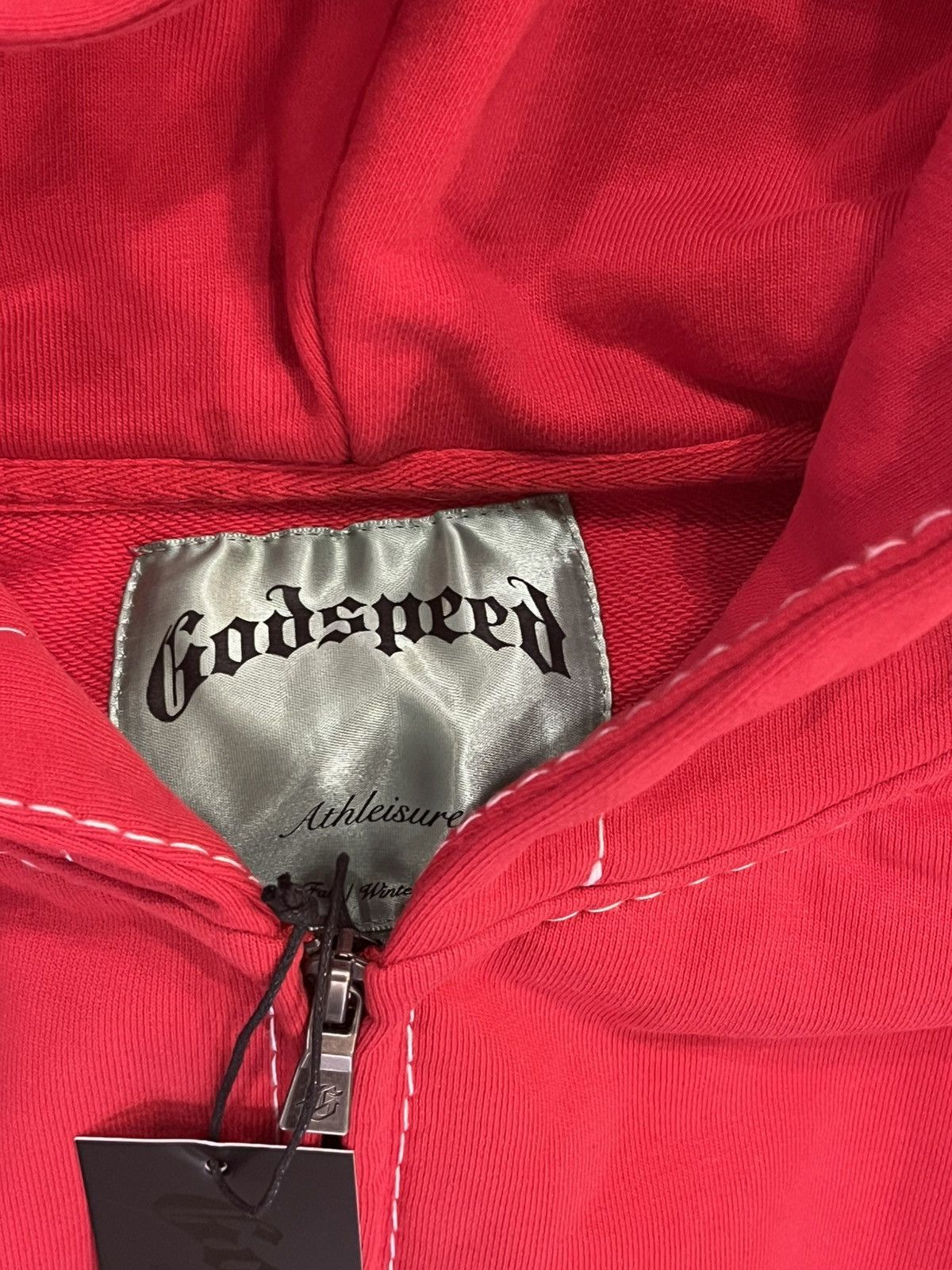 Godspeed Godspeed zip up hoodie red size small new, tags Size US S / EU 44-46 / 1 - 6 Thumbnail