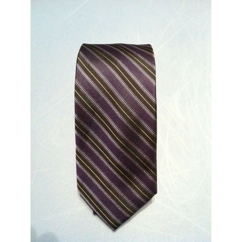 Saks Fifth Avenue SAKS FIFTH AVENUE MENS NEW PURPLE 100%SILK TIE WIDTH: 2 3/4" Size ONE SIZE - 1 Thumbnail
