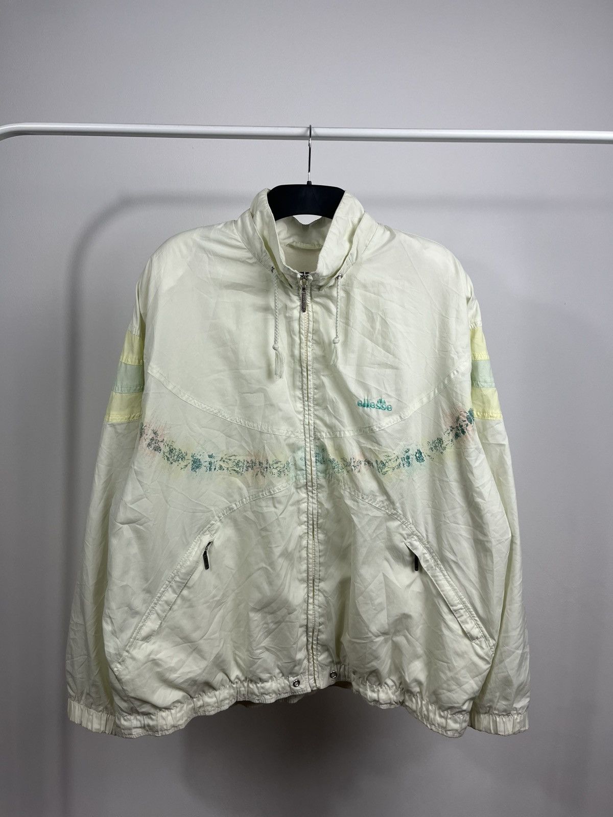 Vintage Ellesse Pastel Windbreaker Jacket 90s Style