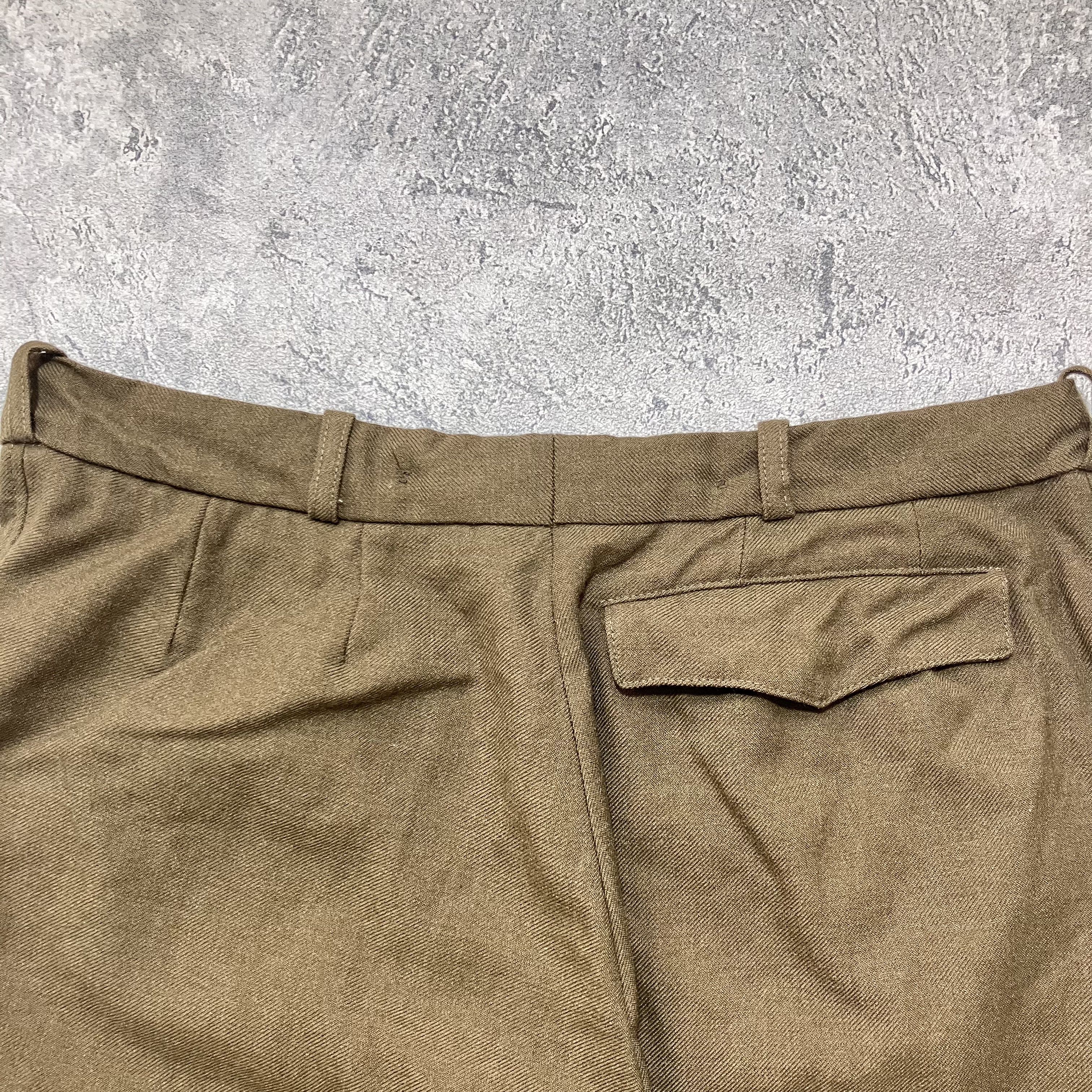 The Real McCoy's 1970's Vintage Belgian Army OG Battledress trousers Size US 33 - 7 Thumbnail