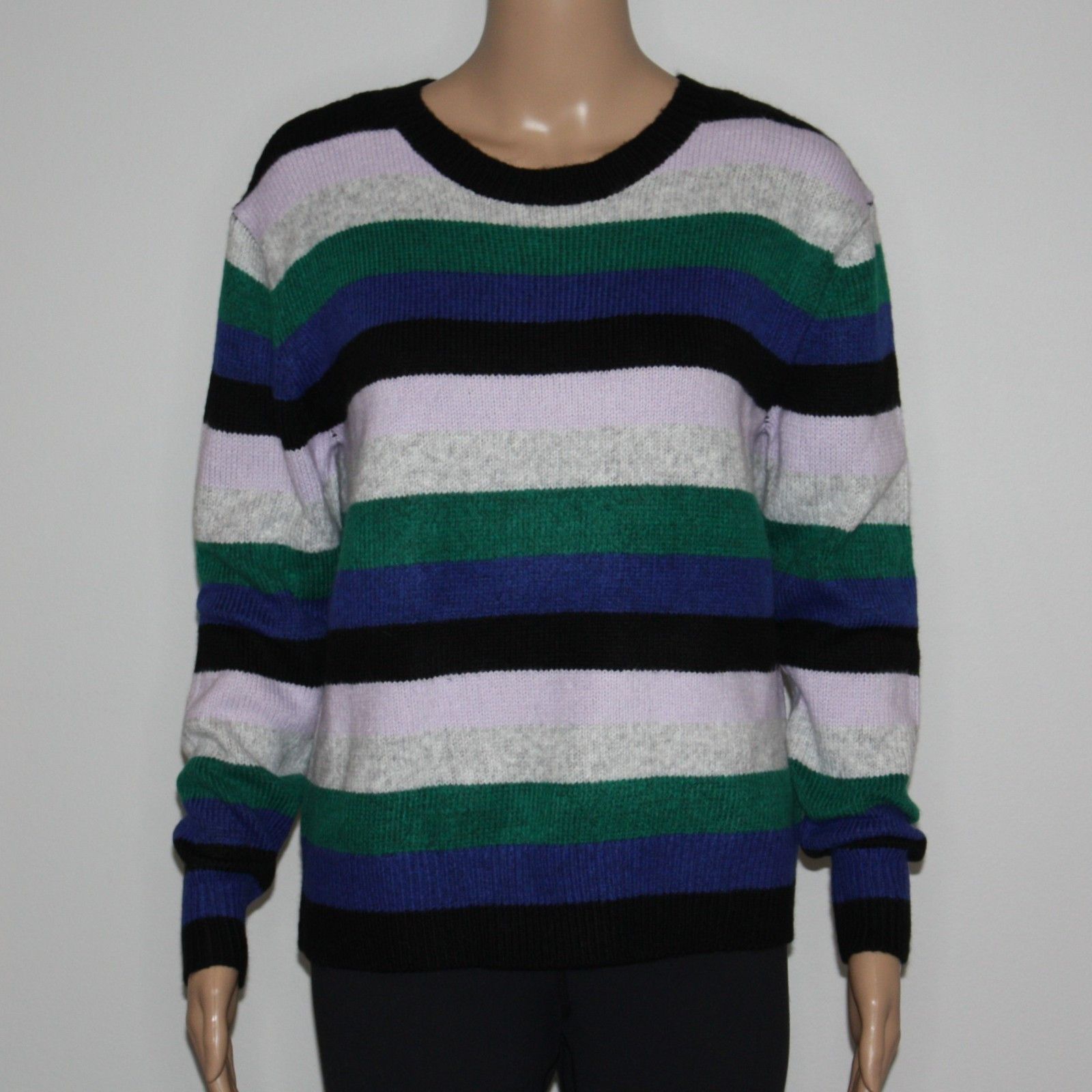 Other Halogen Bow Back Sweater with Multi Stripes NWT $69 Size M / US 6-8 / IT 42-44 - 2 Thumbnail