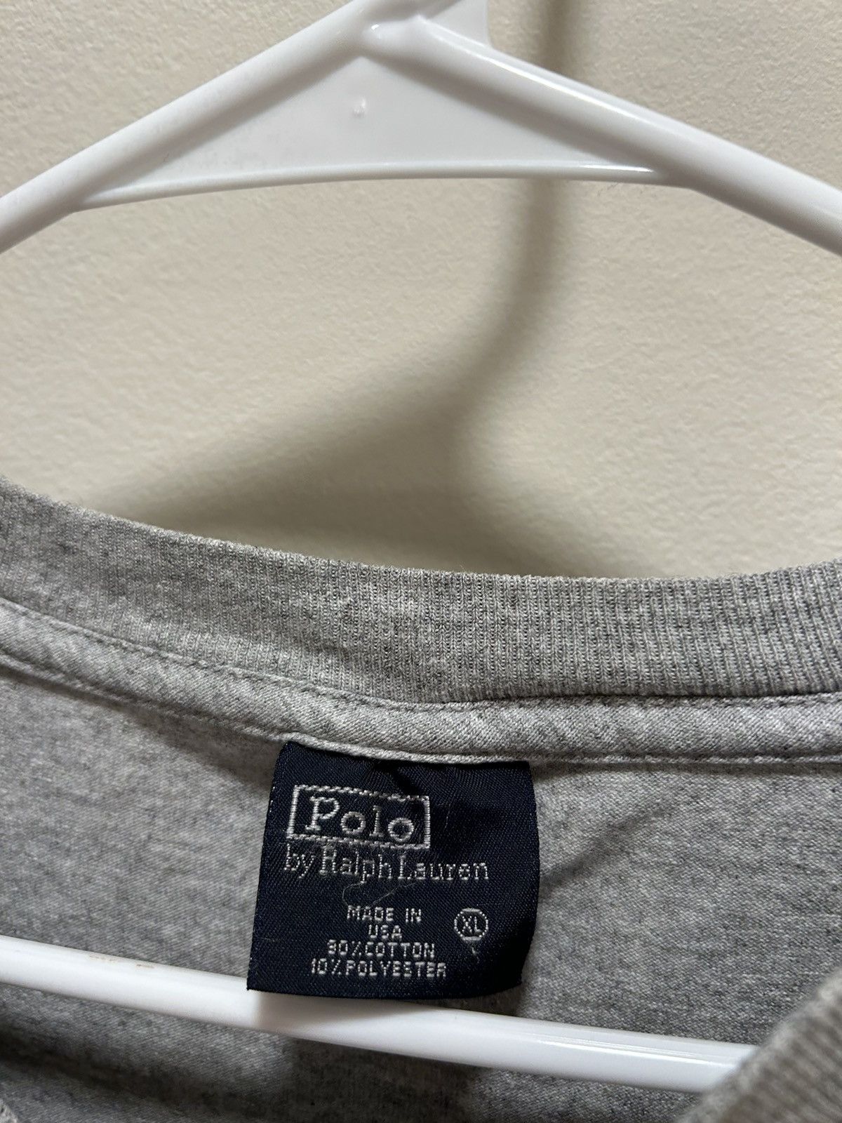Polo Ralph Lauren Vintage Polo Ralph Lauren Grey Logo T-Shirt Size US XL / EU 56 / 4 - 3 Thumbnail