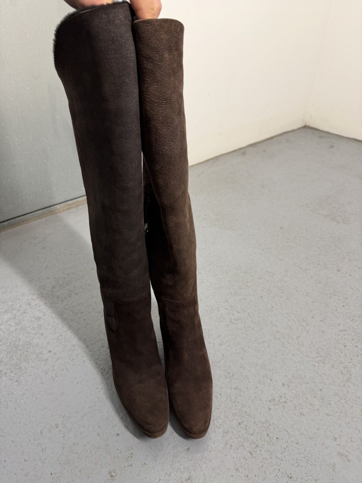 Helmut Lang Helmut Lang Vintage 00s Suede Riding Boots Size US 8.5 / IT 38.5 - 14 Thumbnail