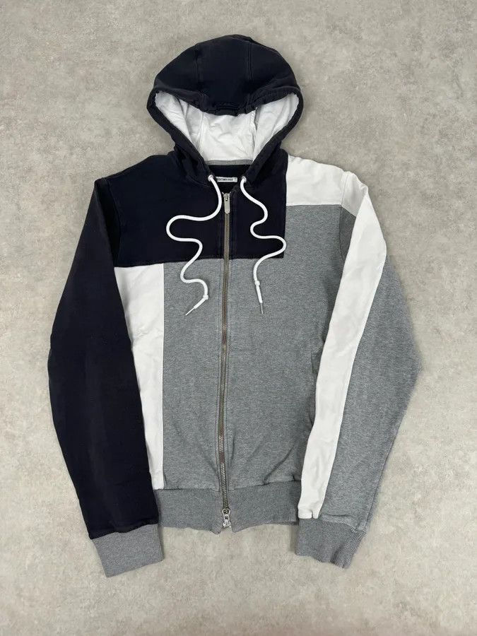 Dirk Bikkembergs SS2014 Bikkembergs Sport Grey Colorblock Zip-up Hoodie Size US S / EU 44-46 / 1 - 4 Thumbnail