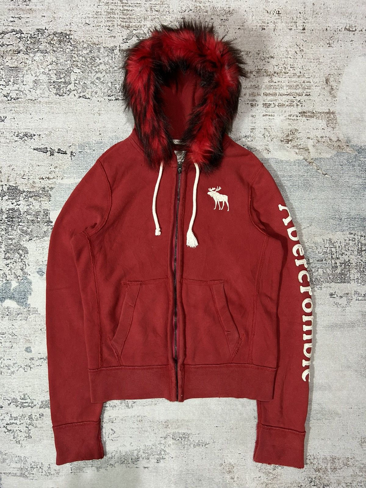 Abercrombie Fitch If Six Was Nine Japanese Brand Faux Fur Removable Hoodie Y2k Style Grailed