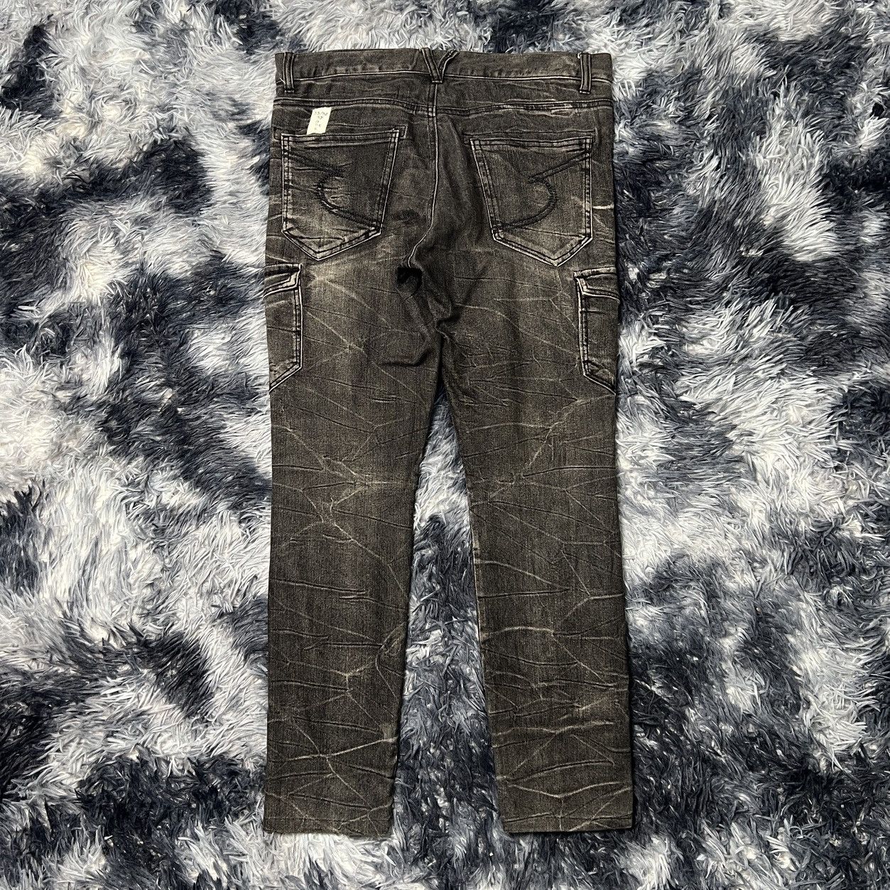 semanticdesign Semantic Design Japanese Brand Denim Cargo Pants Size US 33 - 2 Thumbnail
