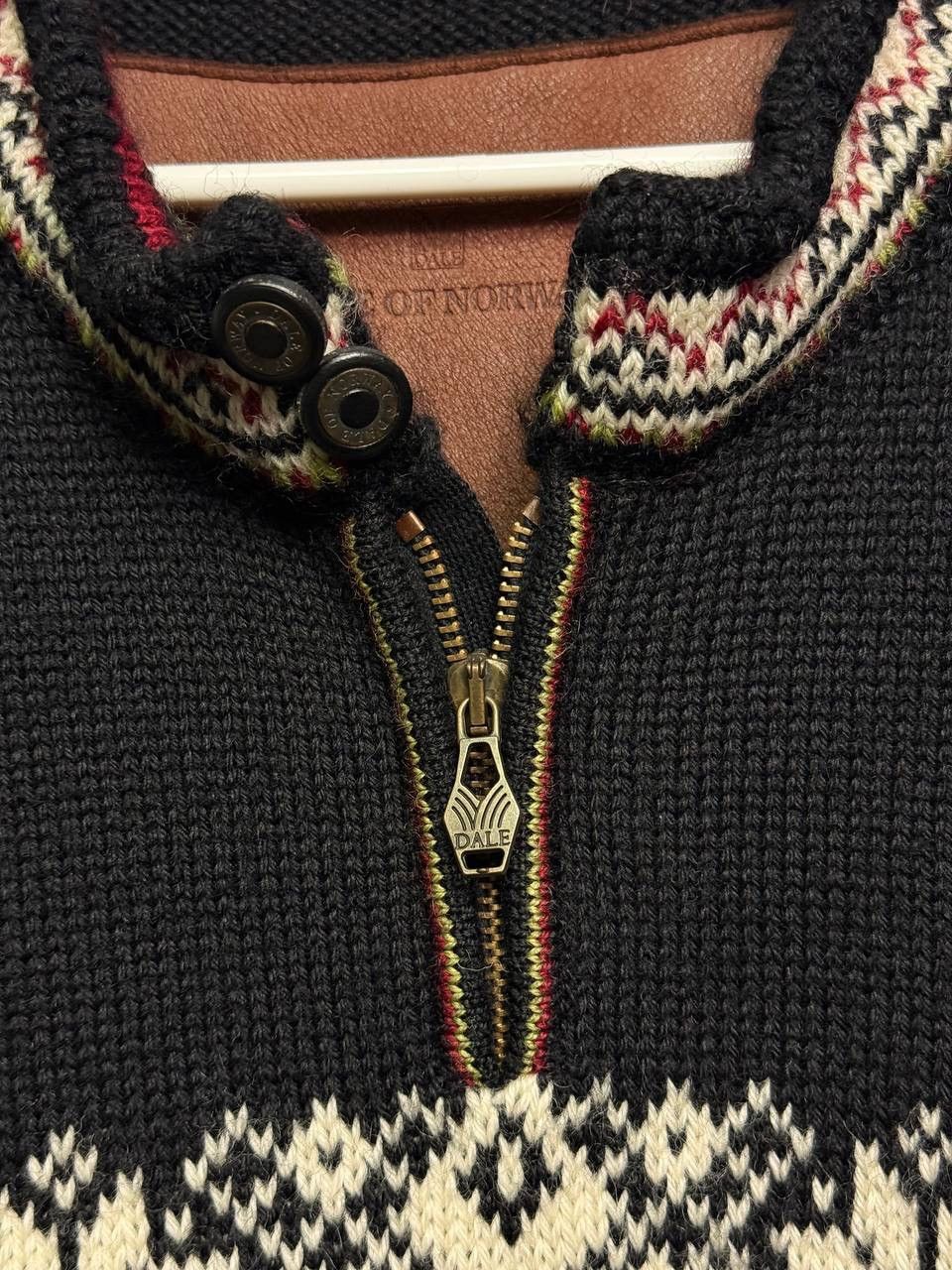 Dale Of Norway DALE OF NORWAY Sweater Geometric Wool 1/4 Zip Knit Ski Size US XL / EU 56 / 4 - 8 Thumbnail