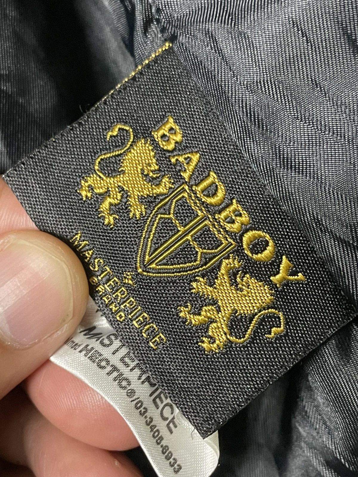 Japanese Brand × Seditionaries × Vintage BADBOY Embroidered Suede Fur Hooded Jacket (99) Size US L / EU 52-54 / 3 - 9 Thumbnail
