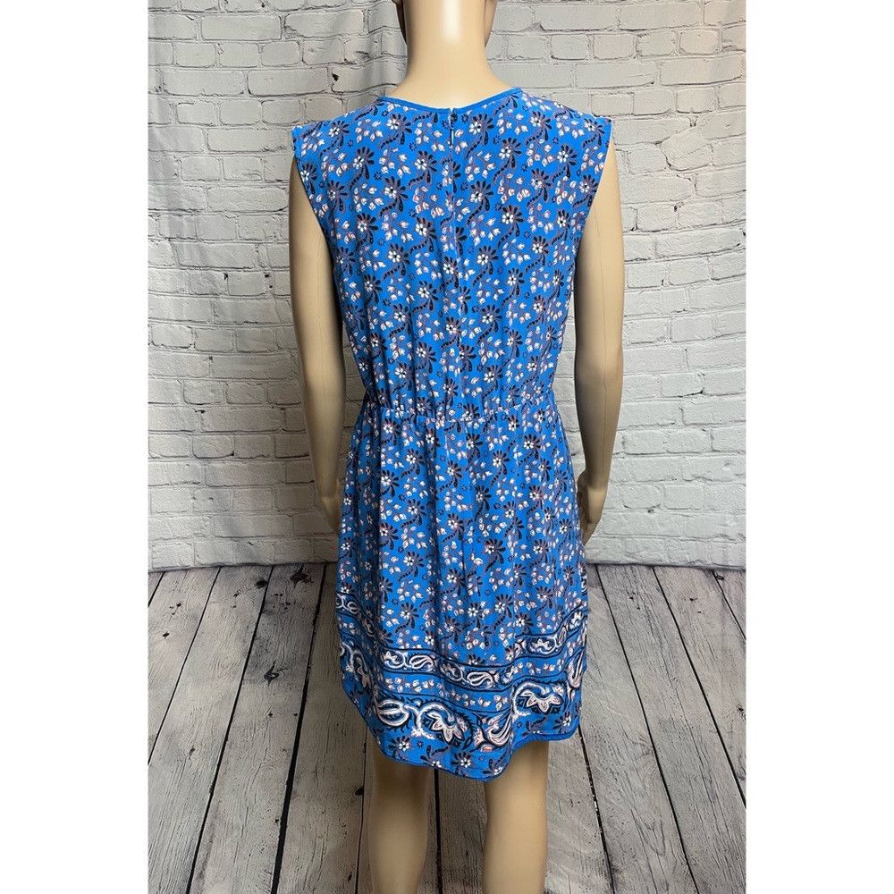 J.Crew J. Crew Silk Vintage Scarf Blue Dress Size 2 Size XS / US 0-2 / IT 36-38 - 5 Thumbnail