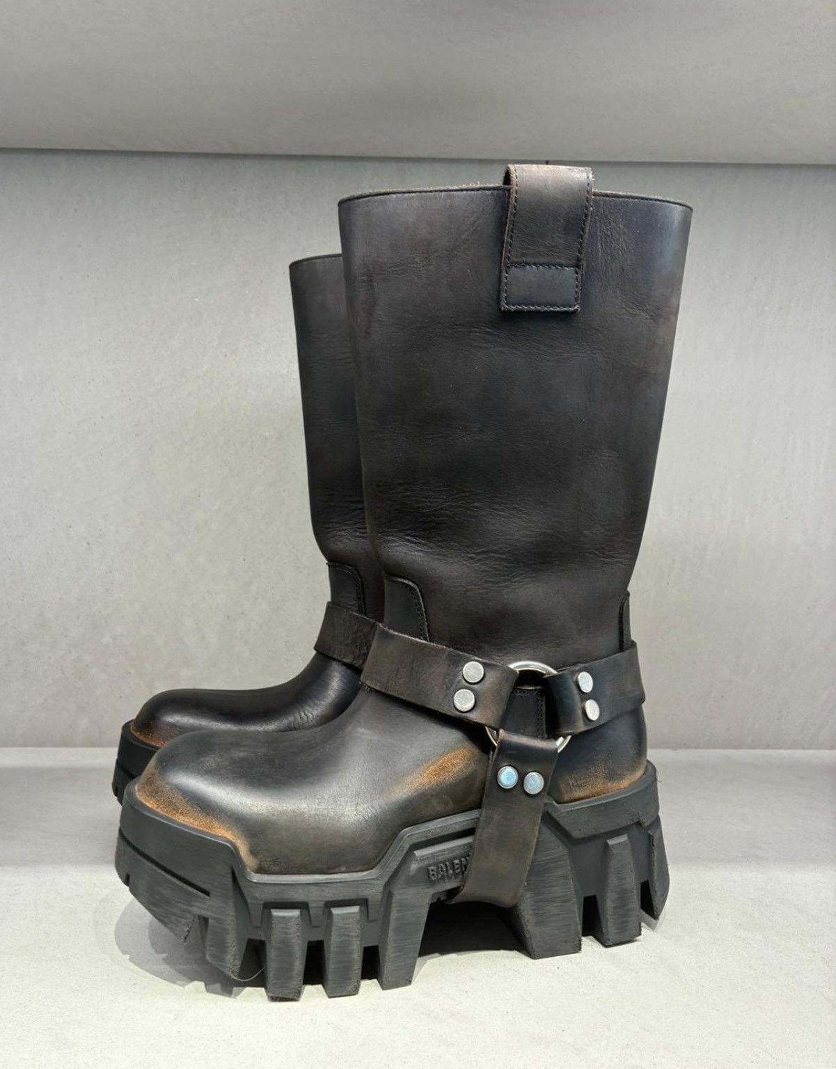 Balenciaga Bulldozer Harness Boots Worn Out Effect Size US 7 / IT 37 - 1 Thumbnail