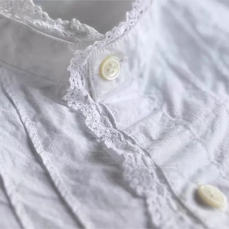 Comme des Garcons Comme Des Garcons Standing Collar Design Elegant Lace Edge Size M / US 6-8 / IT 42-44 - 5 Thumbnail