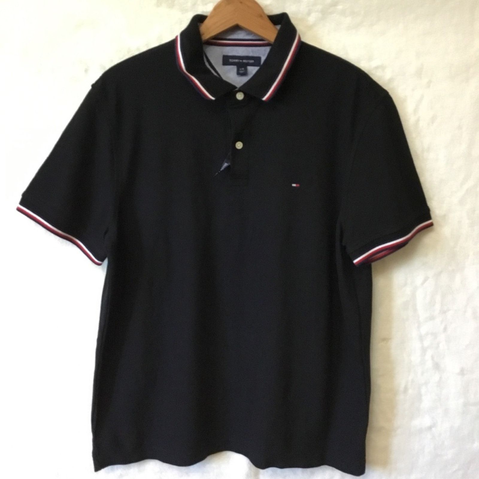 Tommy Hilfiger Tommy Hilfiger Black Men Polo Shirt Size US L / EU 52-54 / 3 - 1 Thumbnail