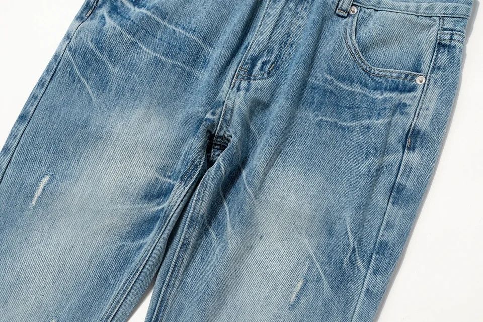 Jean × Vintage Streetwear Ropa Hombre Lightning Washed Split Jeans Size US 34 / EU 50 - 5 Thumbnail