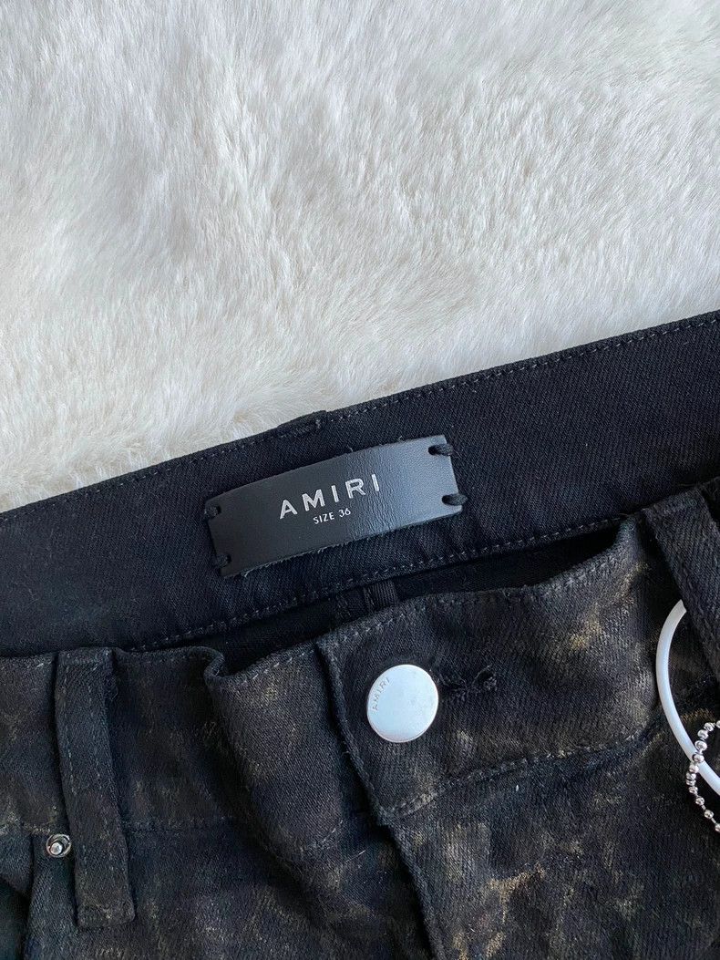 Amiri Amiri Black Panther Print Knee Destroyed Jean Size US 36 / EU 52 - 2 Thumbnail