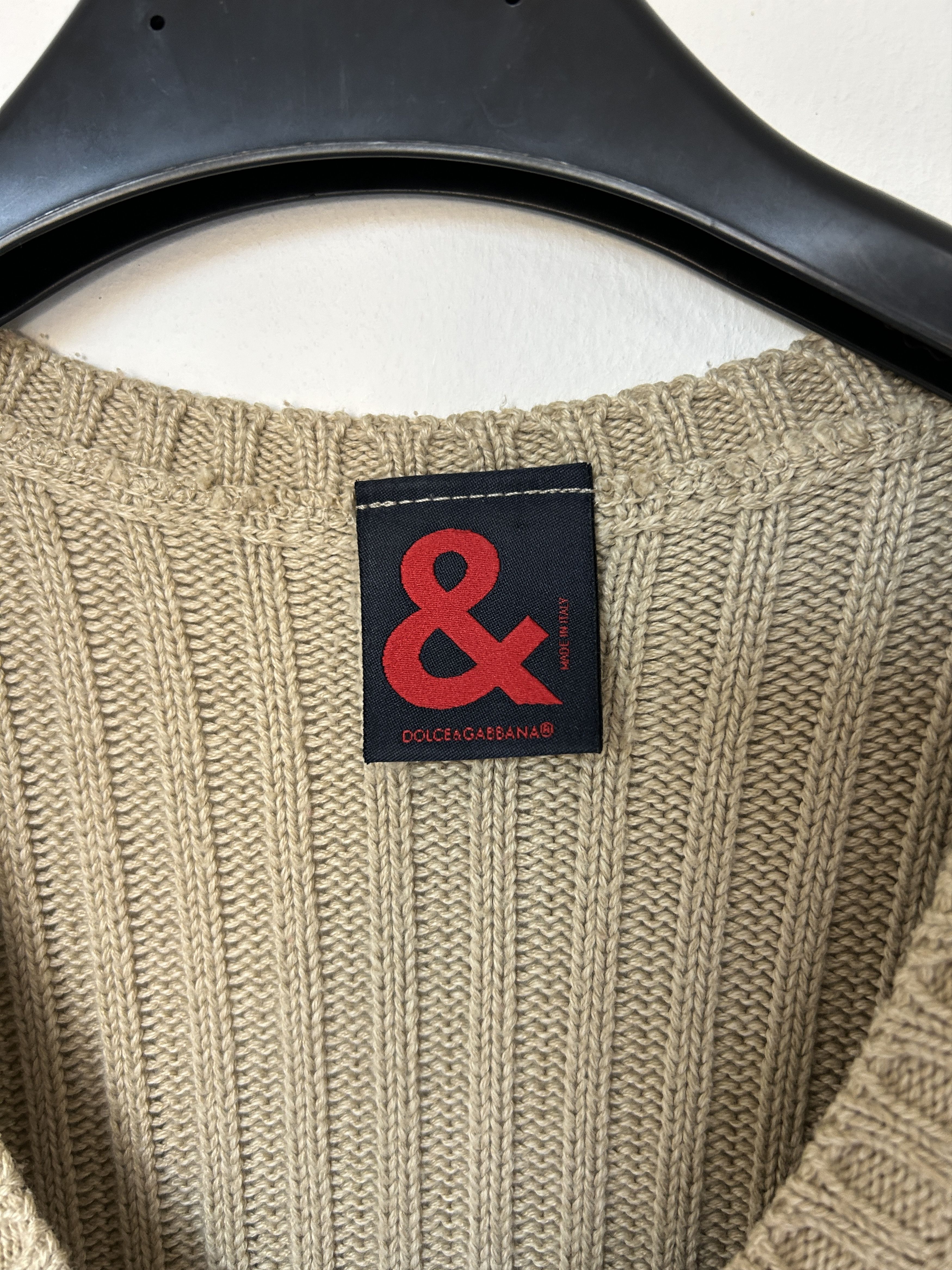 Dolce & Gabbana Dolce & Gabbana Knitwear v-neck vintage sweater Size M / US 6-8 / IT 42-44 - 3 Thumbnail
