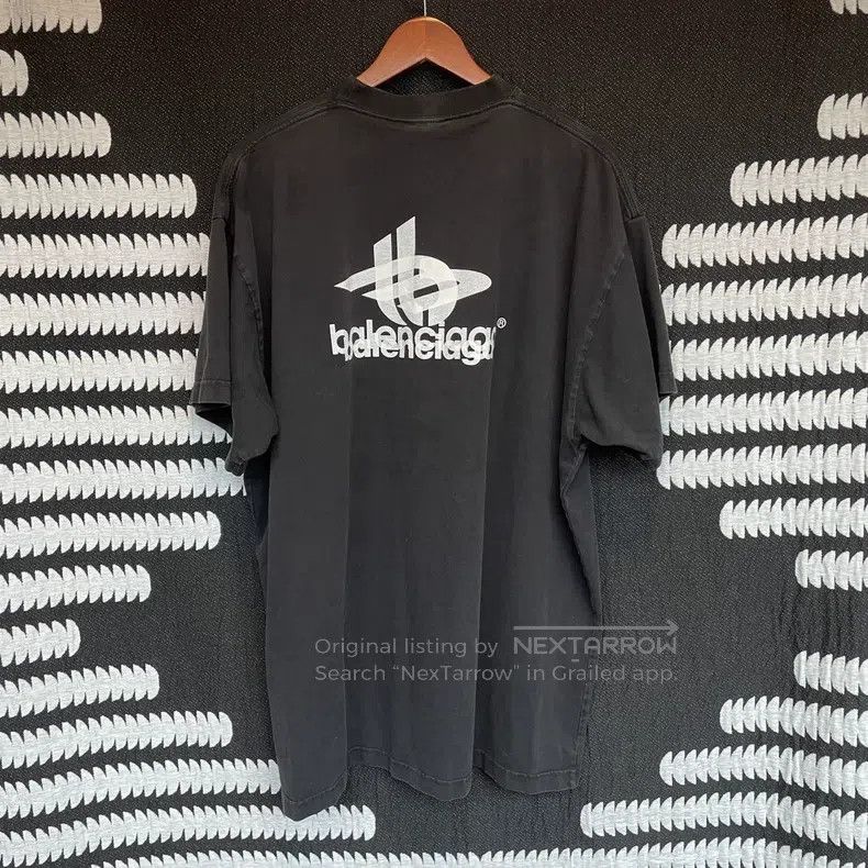 Balenciaga Balenciaga Letter print round neck short-sleeve T-shirt Size US M / EU 48-50 / 2 - 1 Thumbnail