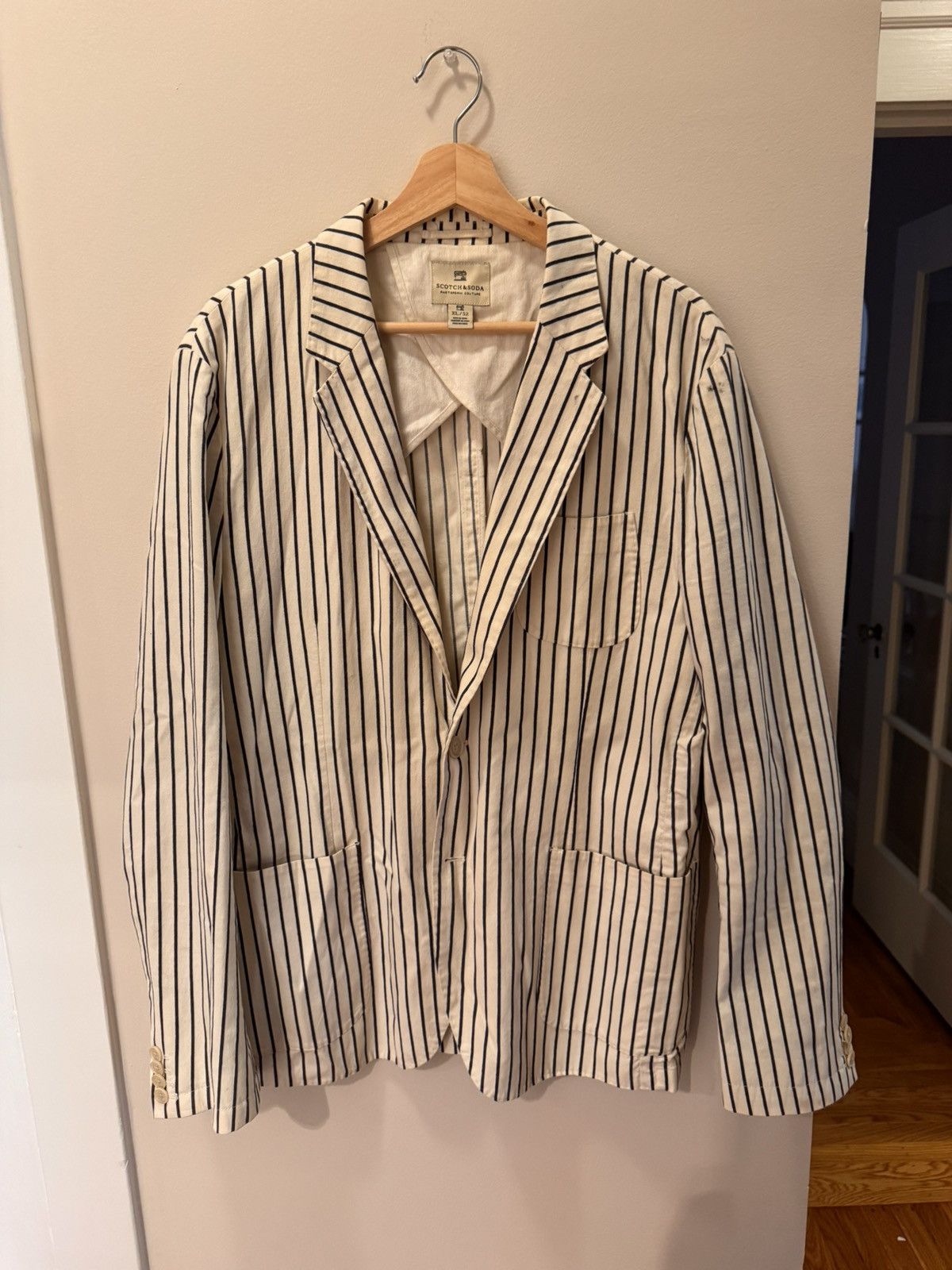 Scotch & Soda Pinstripe Scotch & Soda Blazer Size 42R - 1 Thumbnail
